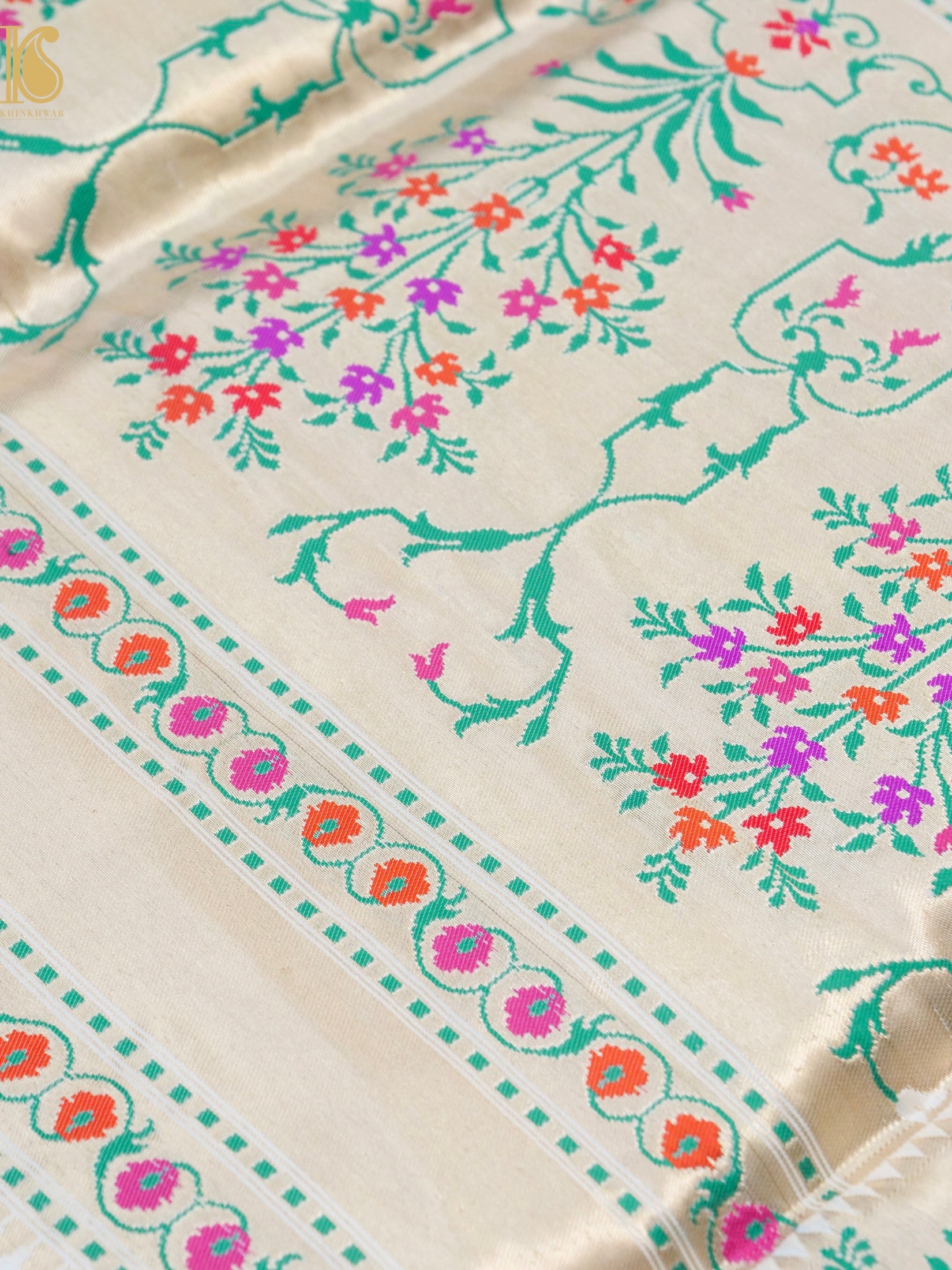 Handloom Banarasi Pure Katan Silk Kadwa Saree
