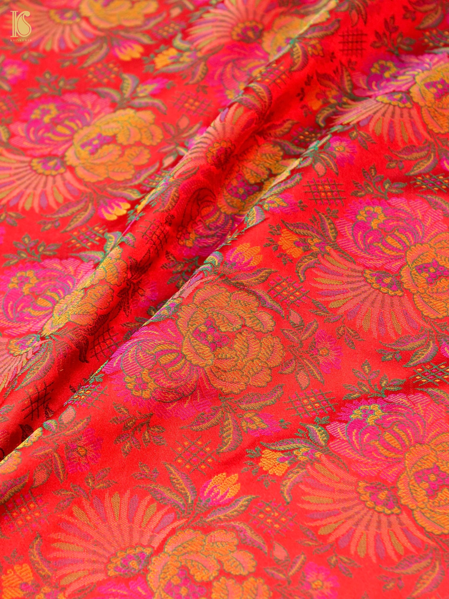 Handloom Banarasi Juhi Tanchoi Silk Fabric