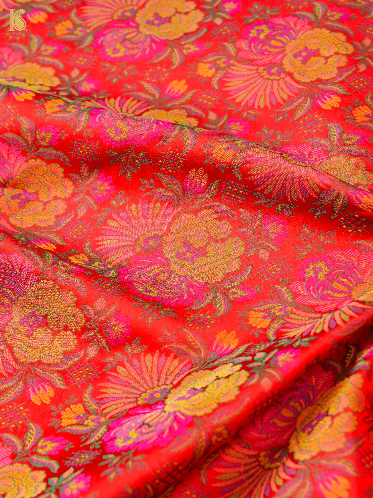 Handloom Banarasi Juhi Tanchoi Silk Fabric