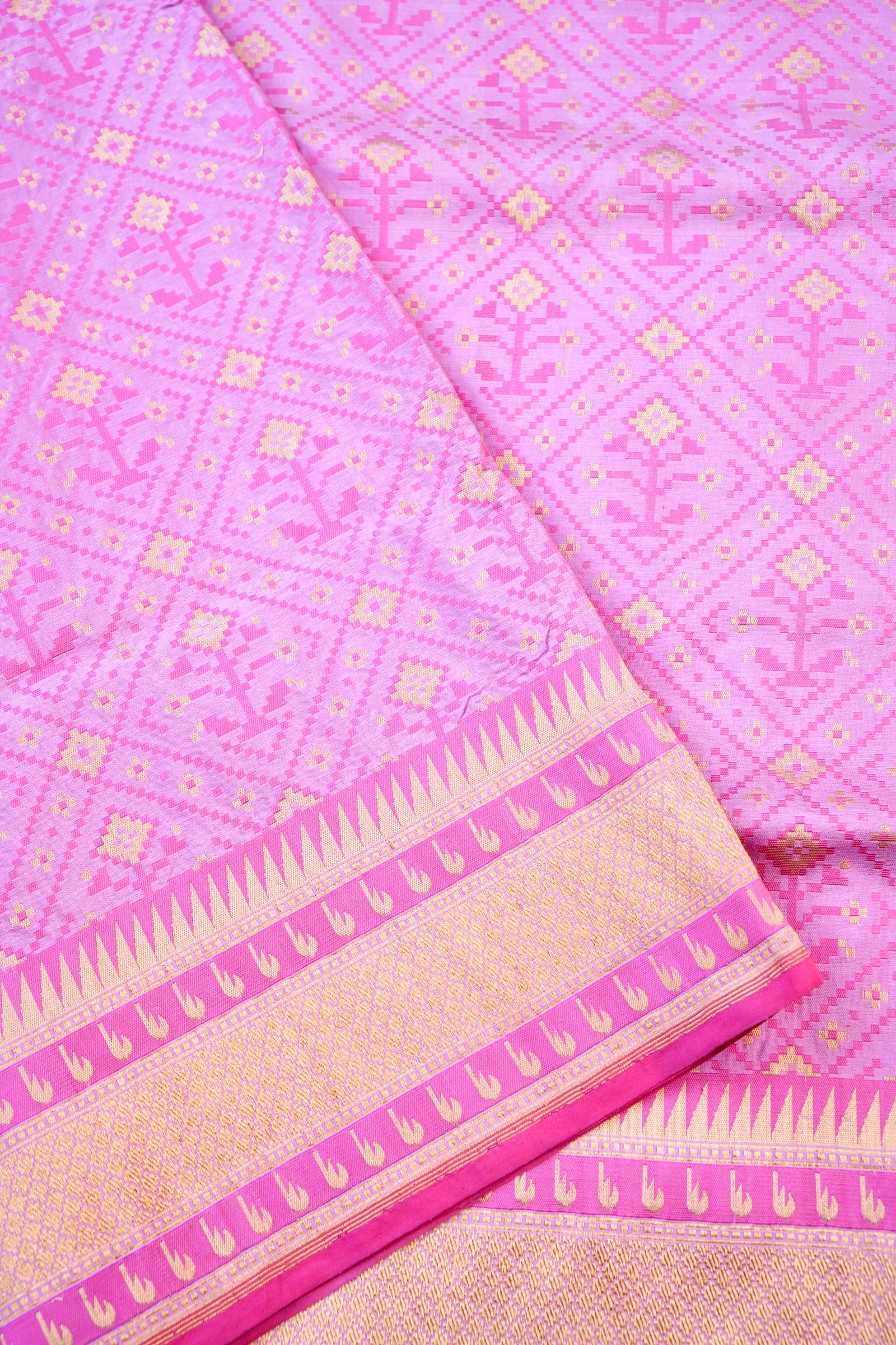 Handwoven Banarasi Katan Silk Patola Saree