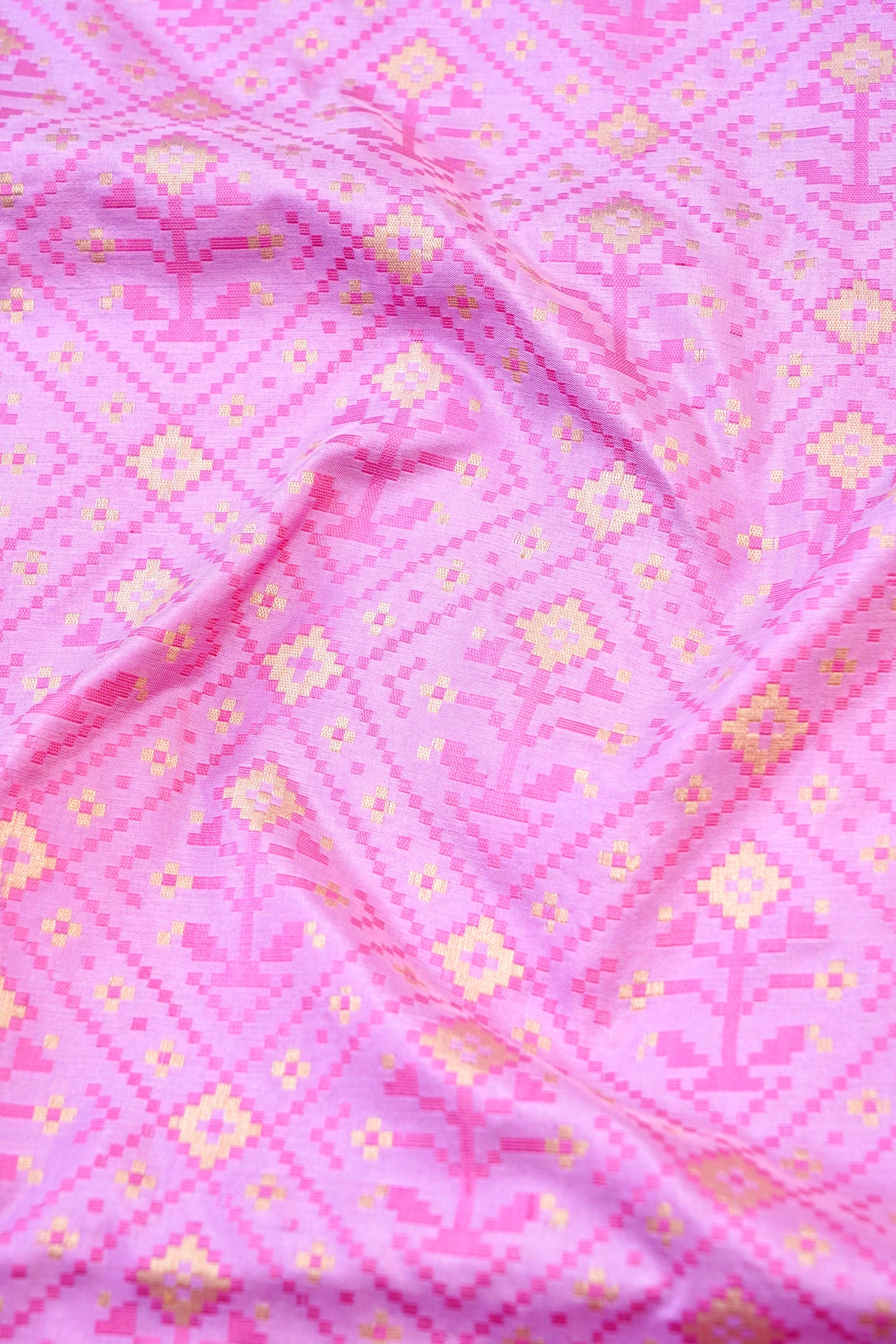 Handwoven Banarasi Katan Silk Patola Saree