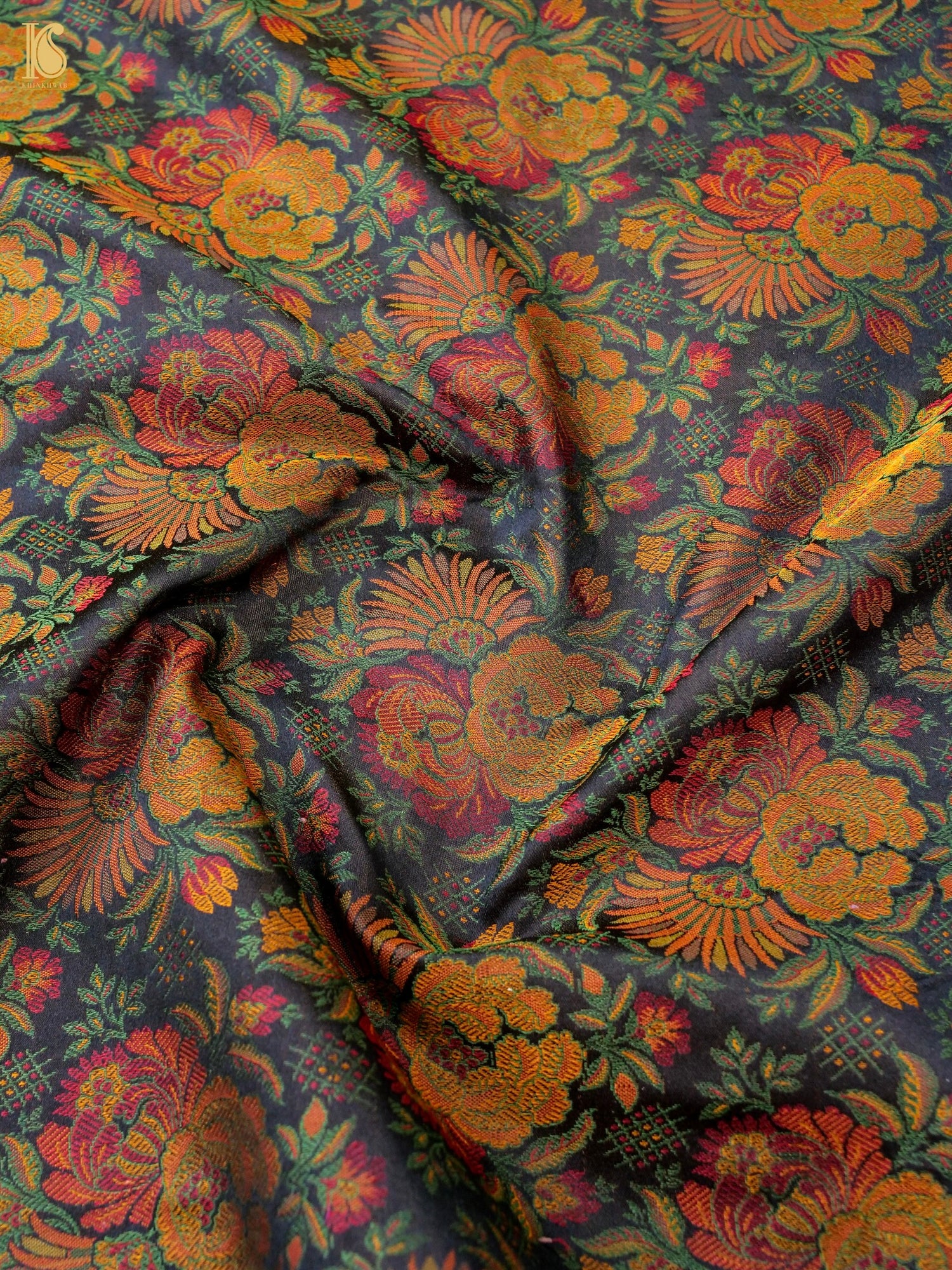 Handloom Banarasi Juhi Tanchoi Silk Fabric
