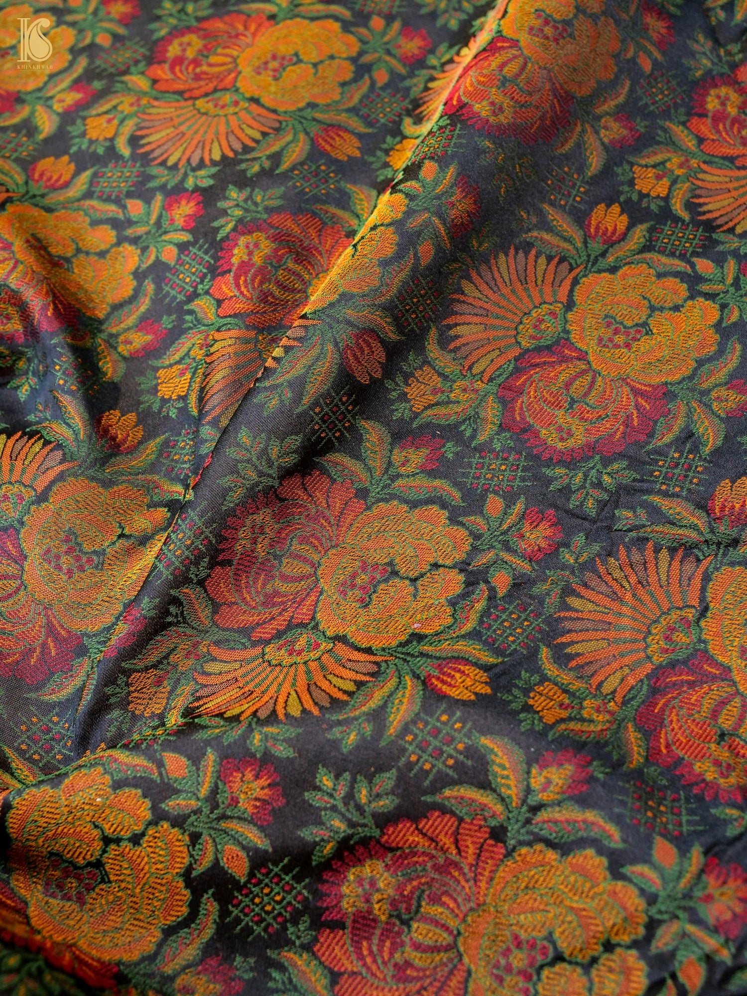 Handloom Banarasi Juhi Tanchoi Silk Fabric