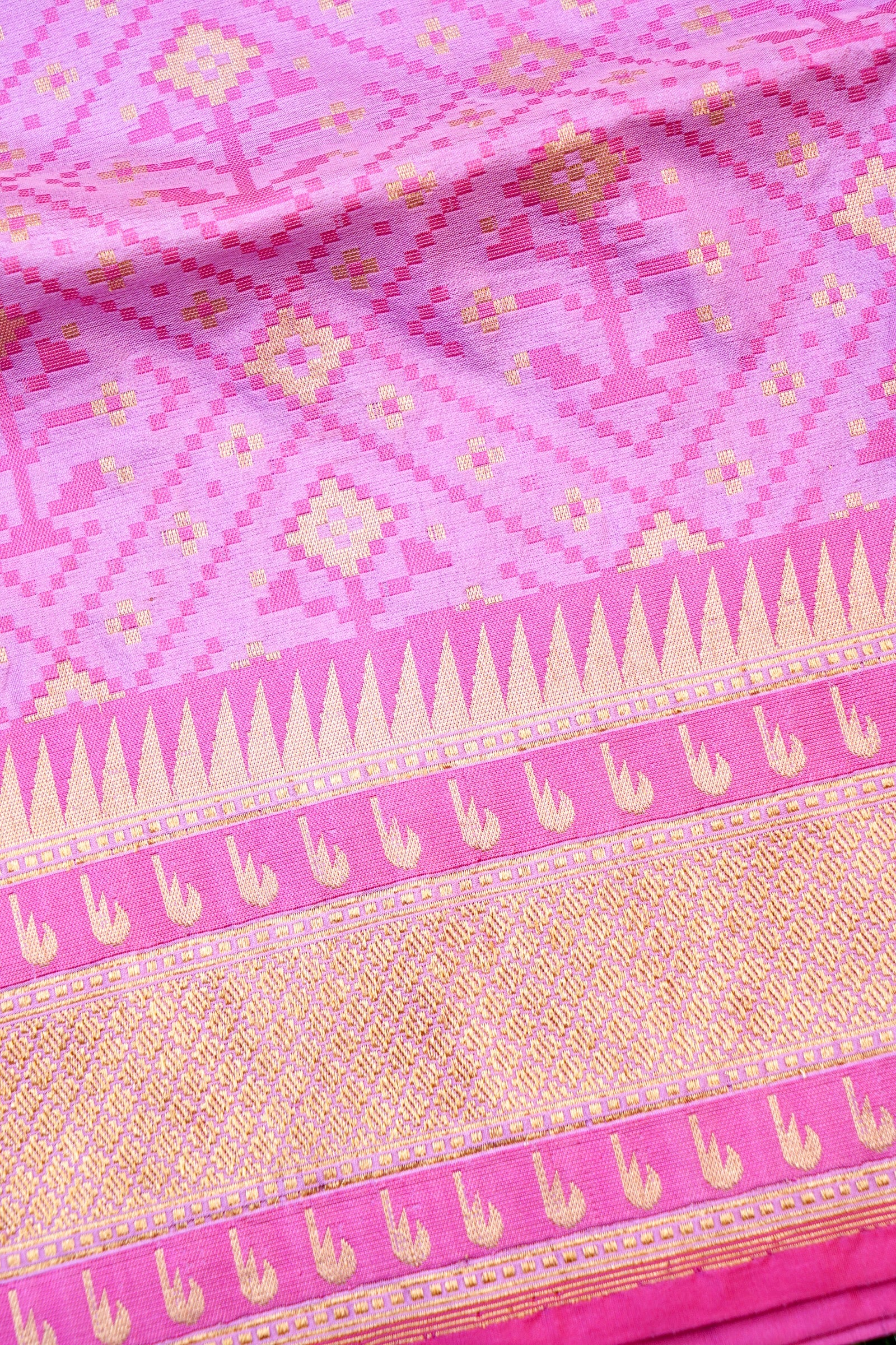 Handwoven Banarasi Katan Silk Patola Saree