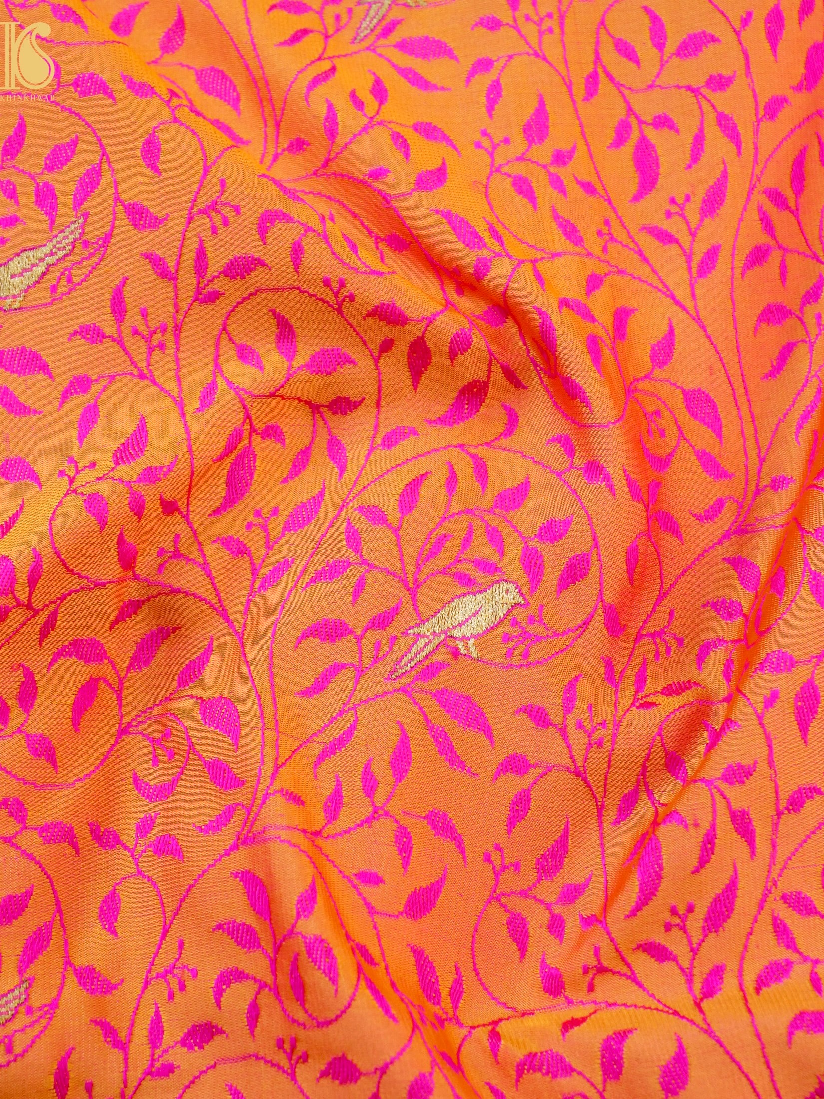 Handwoven Pure Mashru Satin Silk Tanchoi Banarasi Saree