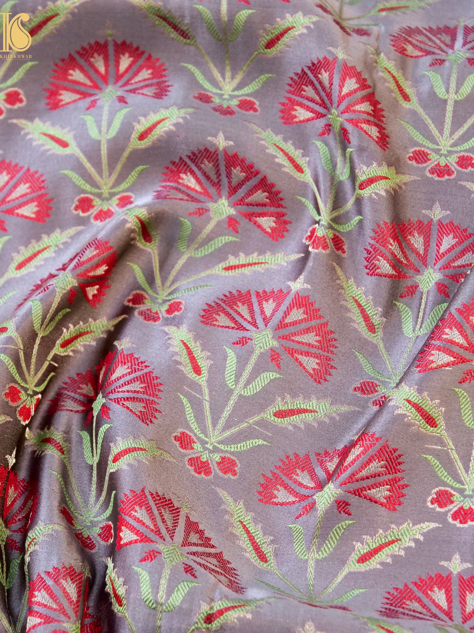 Handwoven Pure Mashru Satin Silk Tanchoi Banarasi Saree
