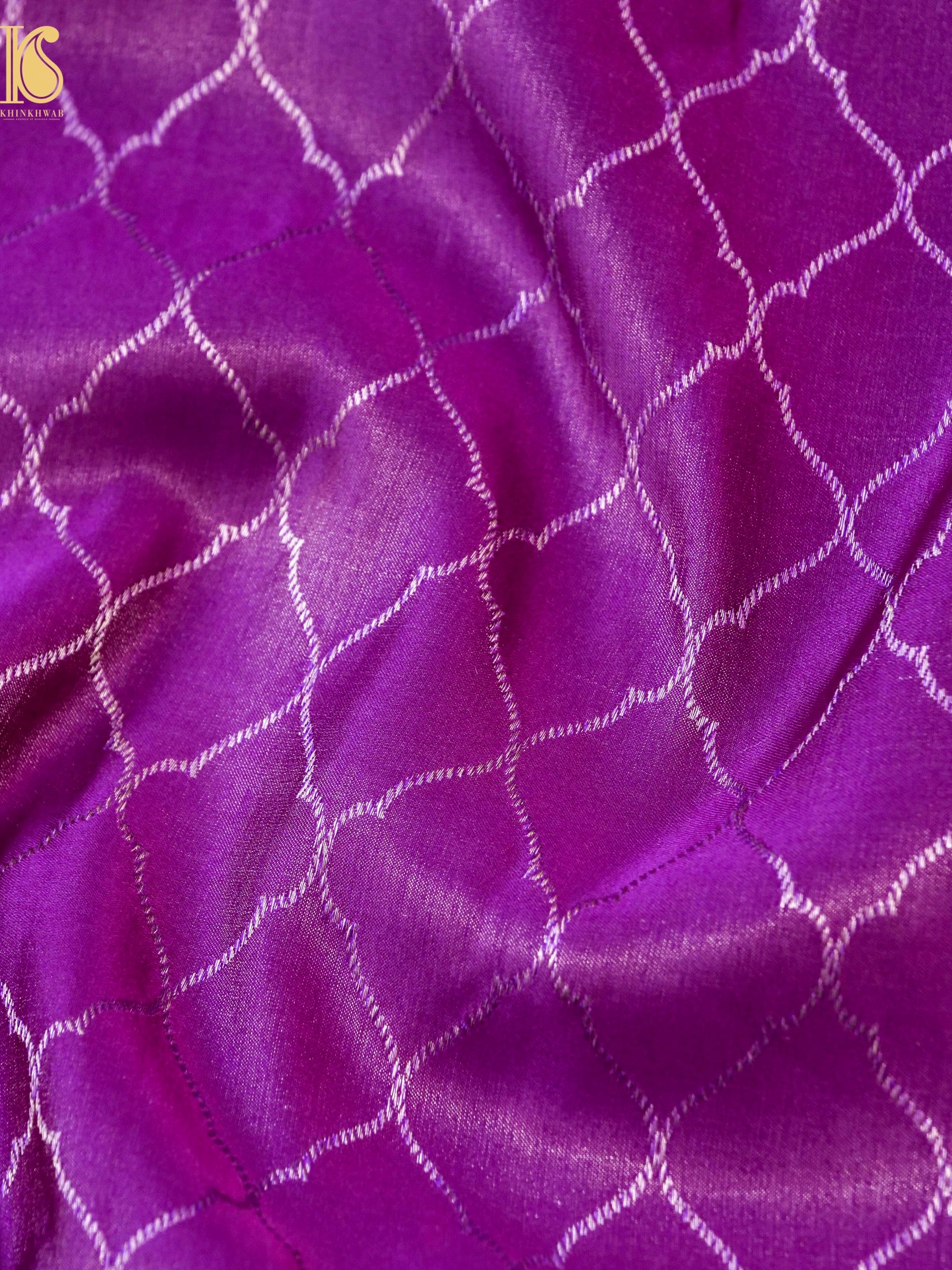 Handwoven Pure Mashru Satin Silk Tanchoi Banarasi Saree