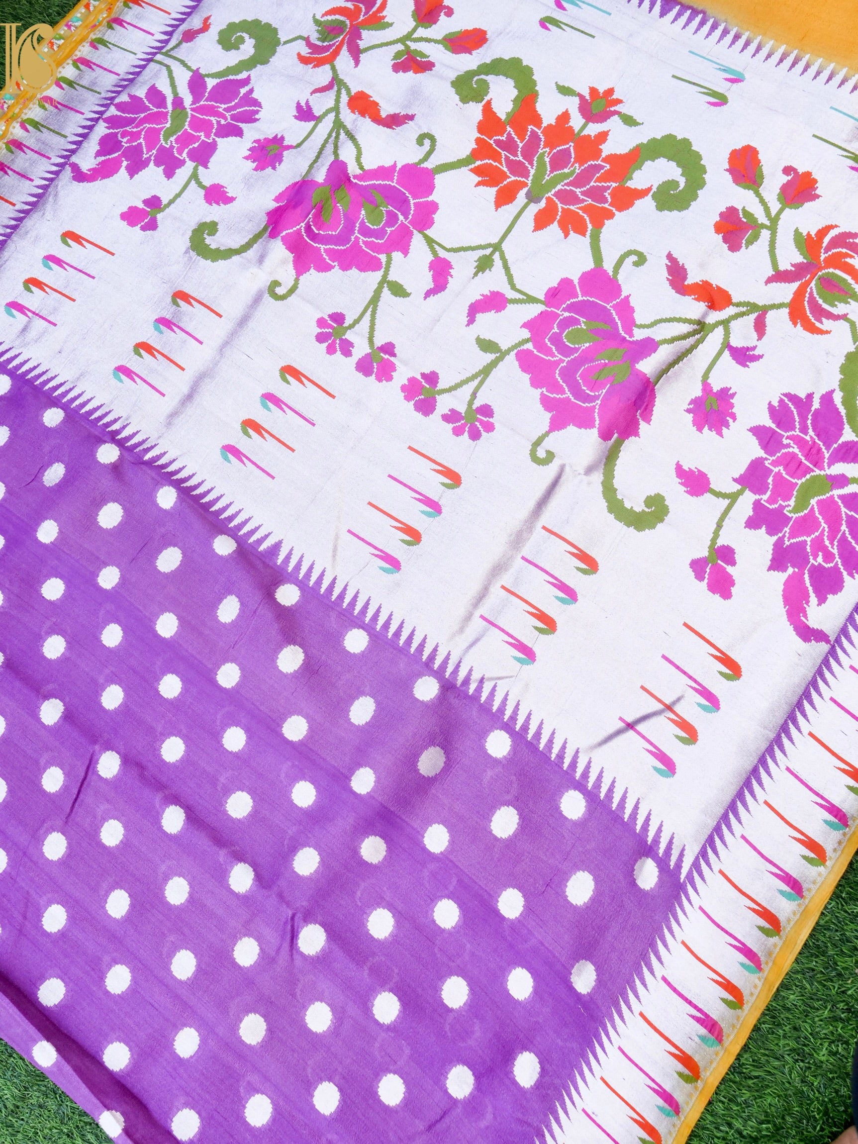 Banarasi Tussar Silk Muniya Saree