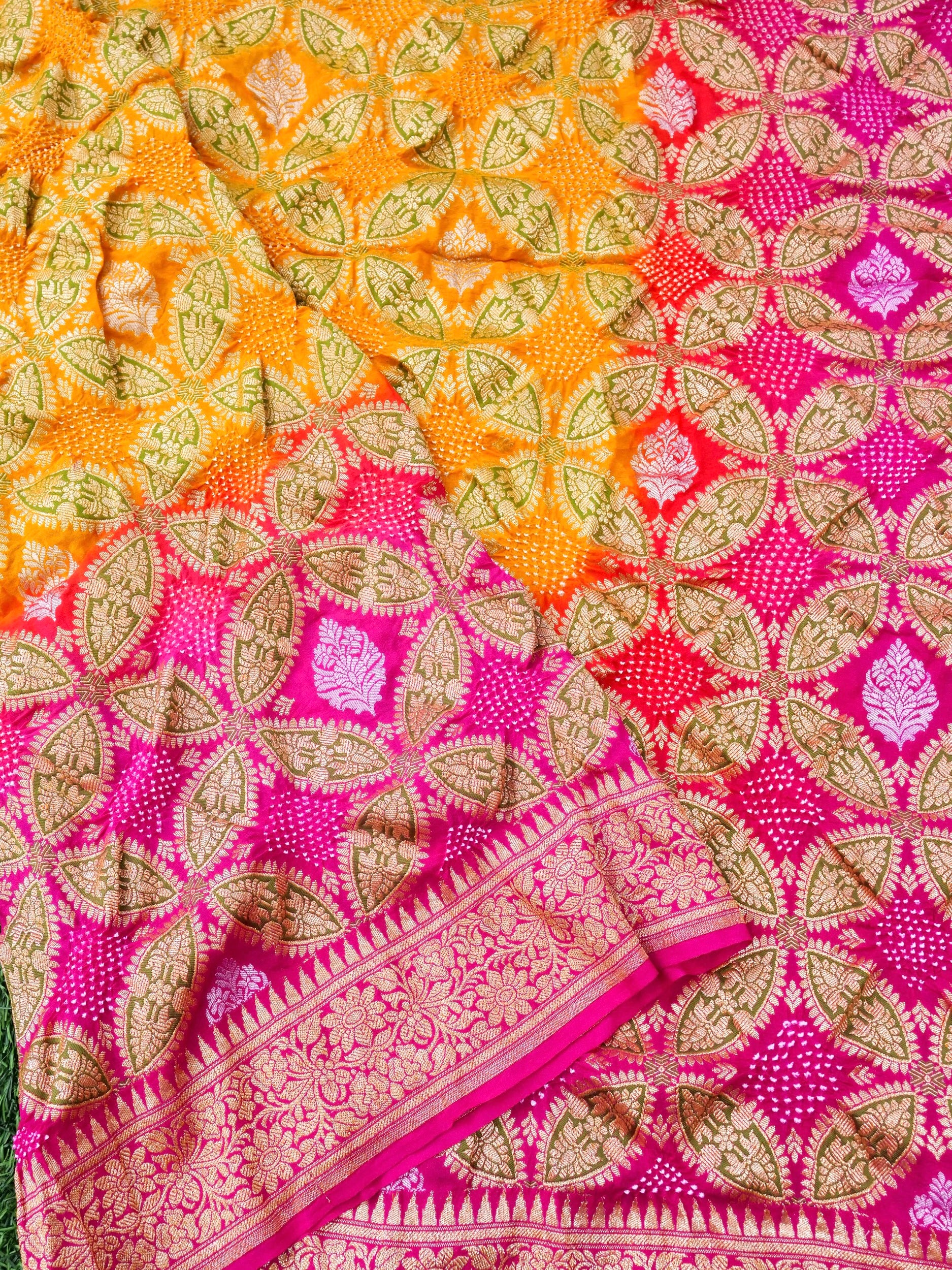 Georgette Banarasi Bandhani Dupatta