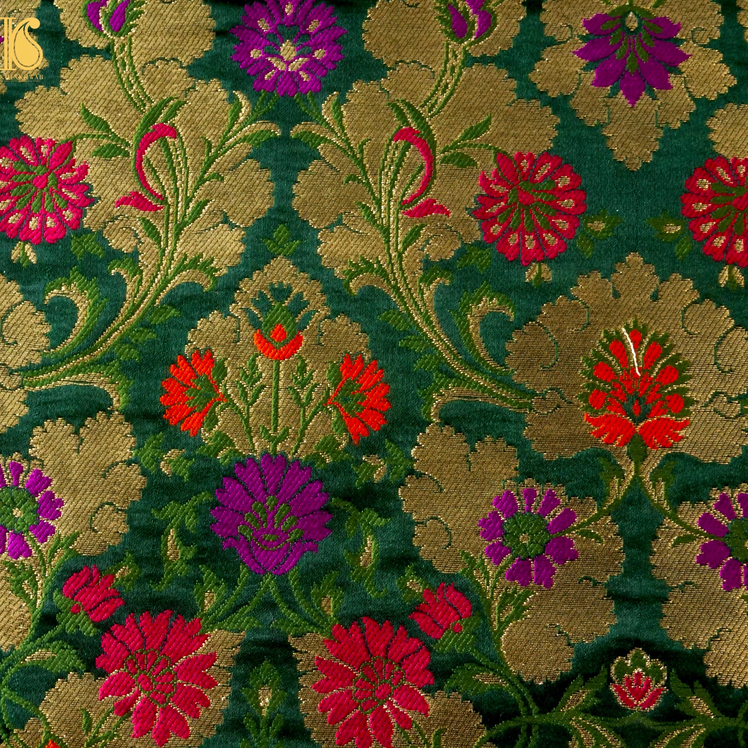 Kinkhab / Kimkhab Ashoka Brocade Banarasi Fabric