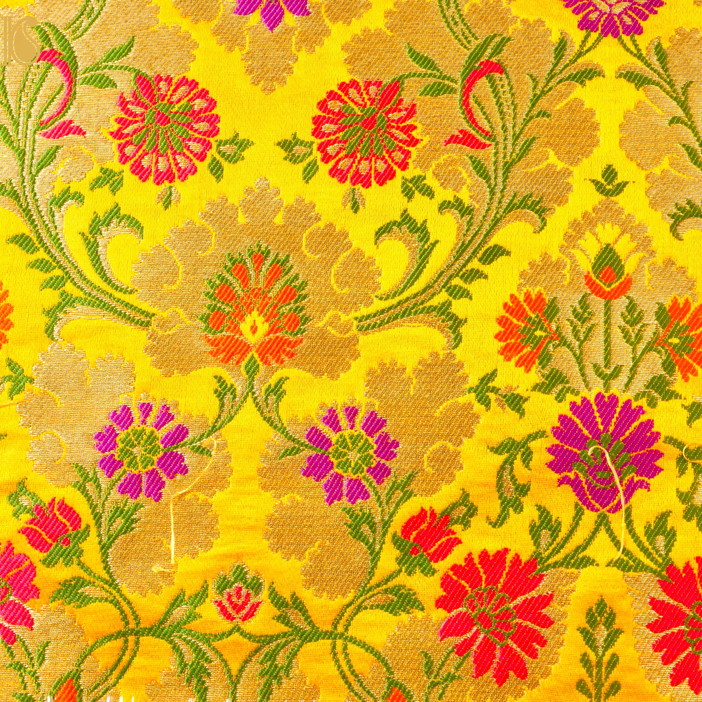 Kinkhab / Kimkhab Ashoka Brocade Banarasi Fabric