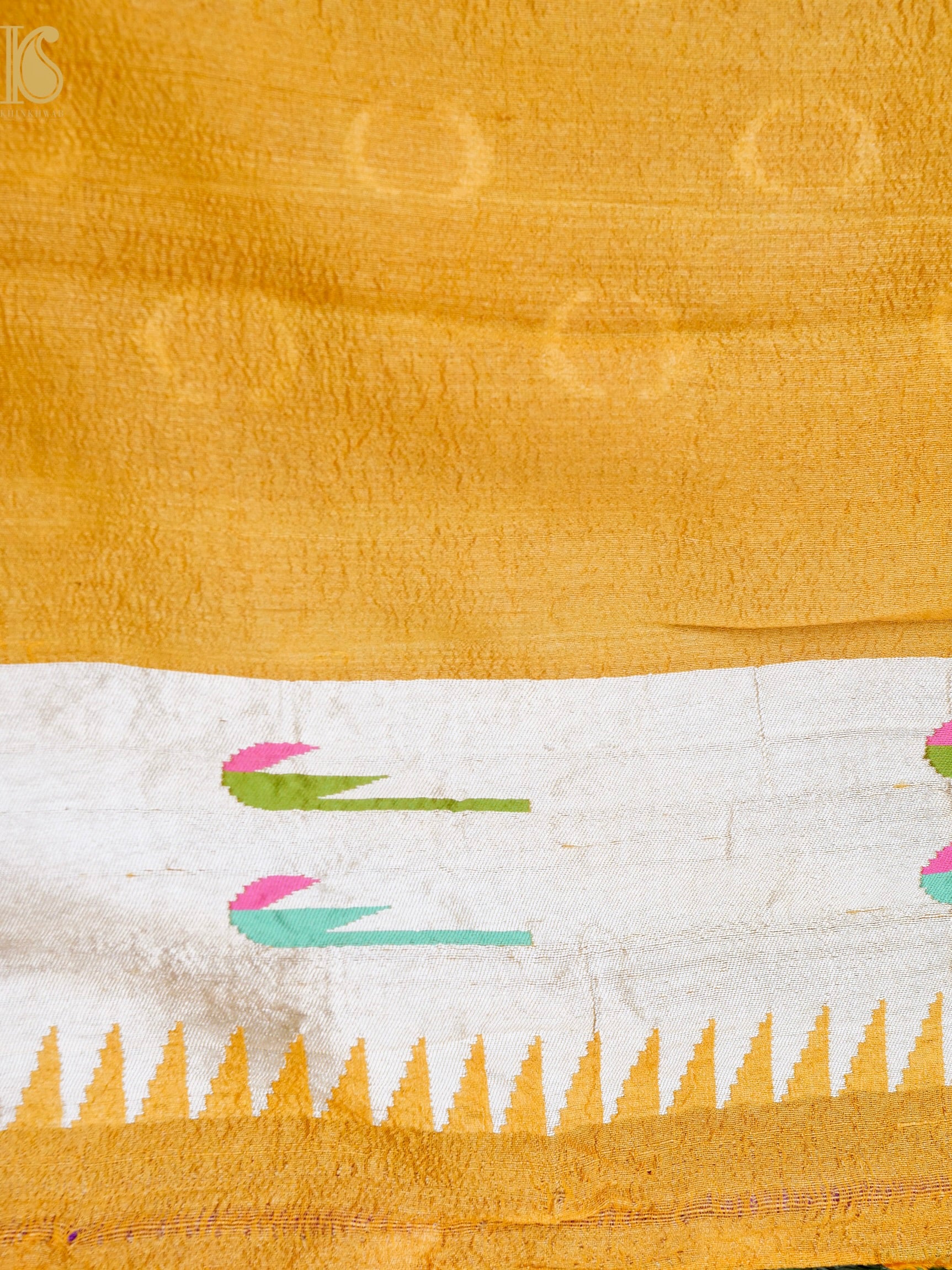 Banarasi Tussar Silk Muniya Saree