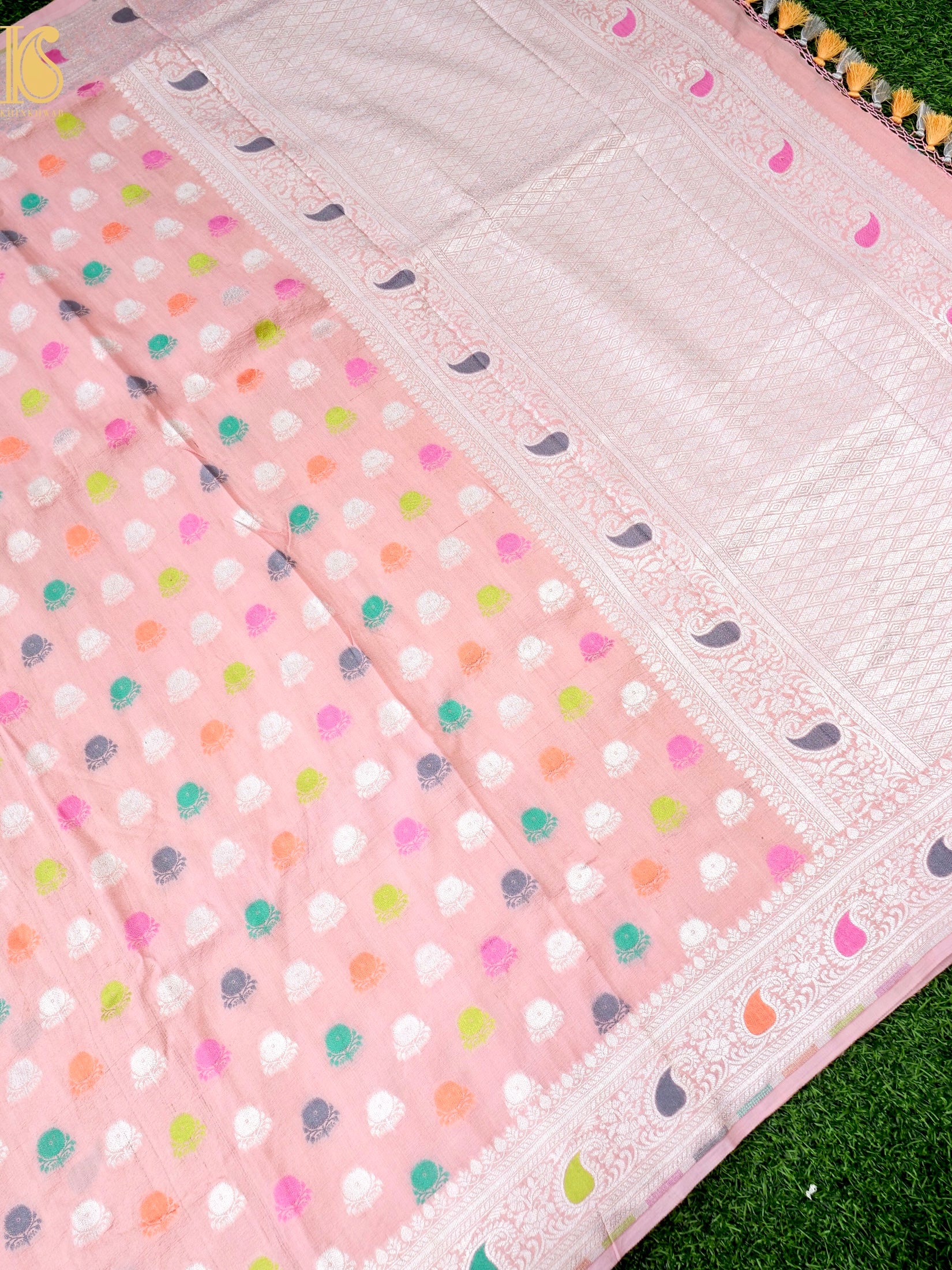Handloom Banarasi Tussar by Georgette Silk Saree