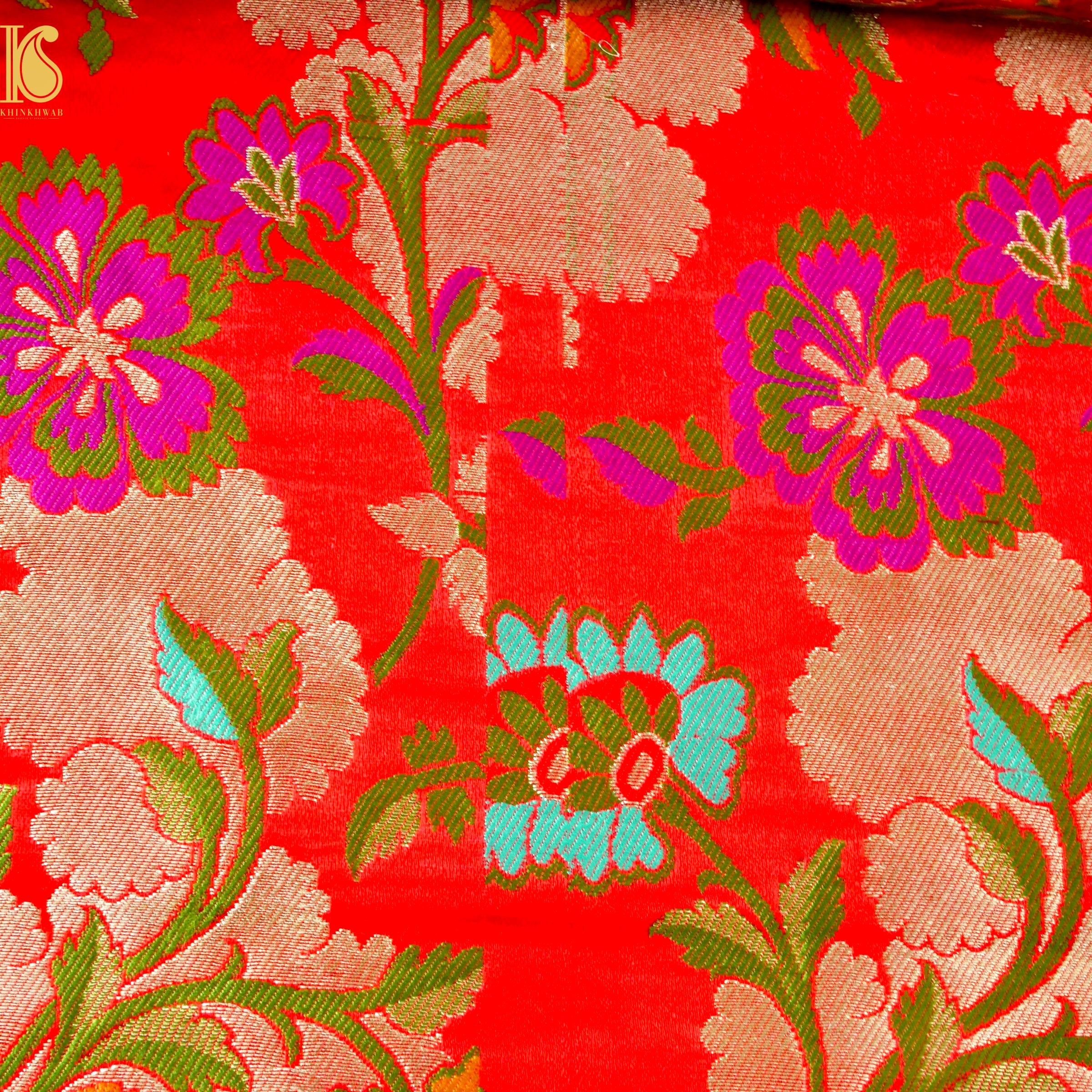 Kinkhab / Kimkhab Kusumala Brocade Banarasi Fabric