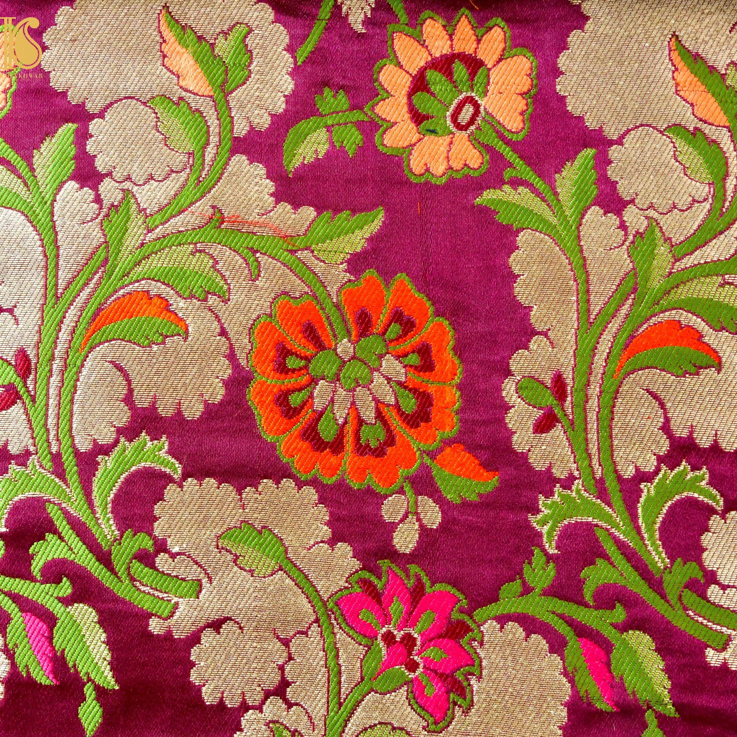 Kinkhab / Kimkhab Kusumla Brocade Banarasi Fabric