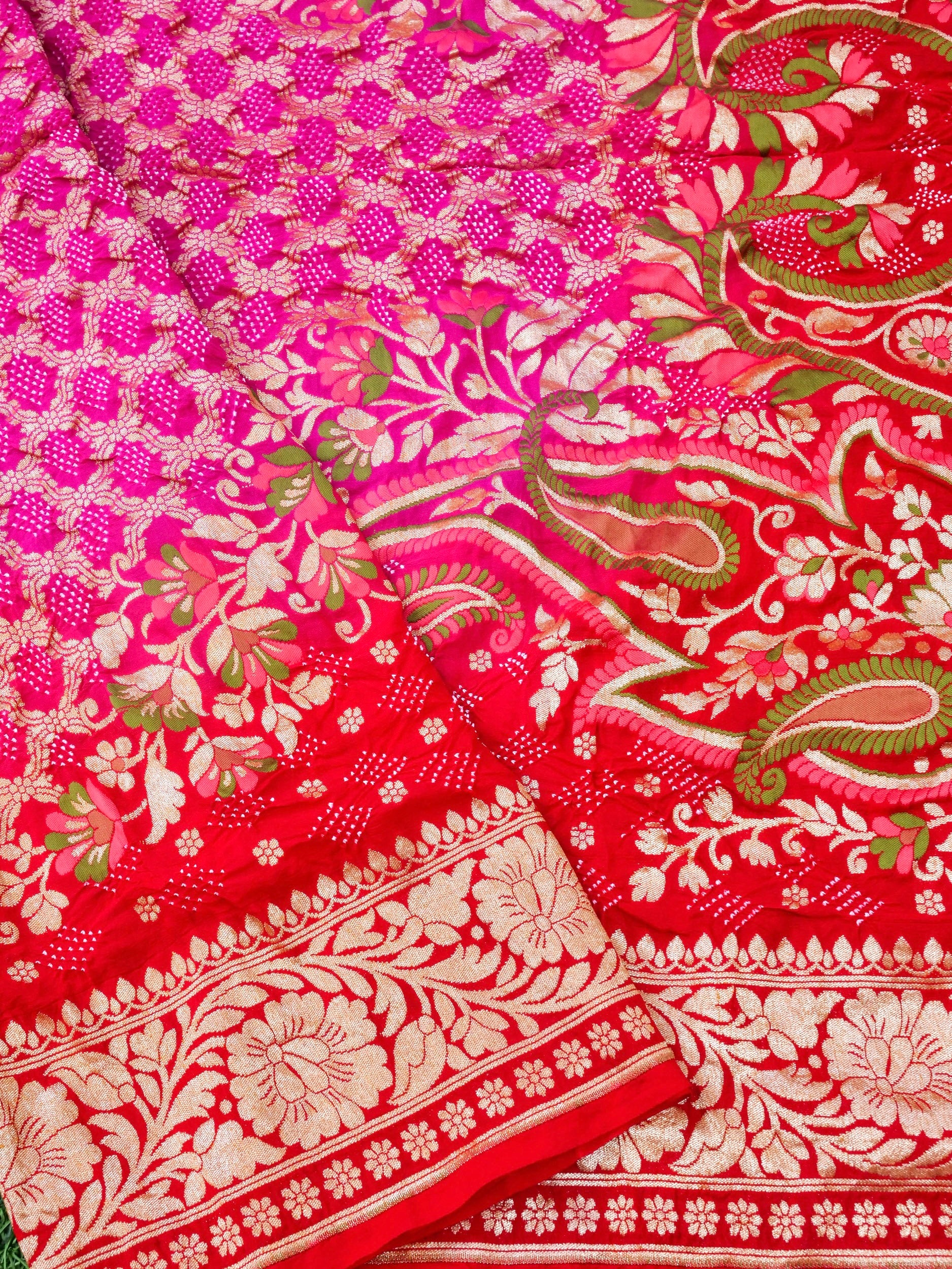 Georgette Banarasi Bandhani Dupatta
