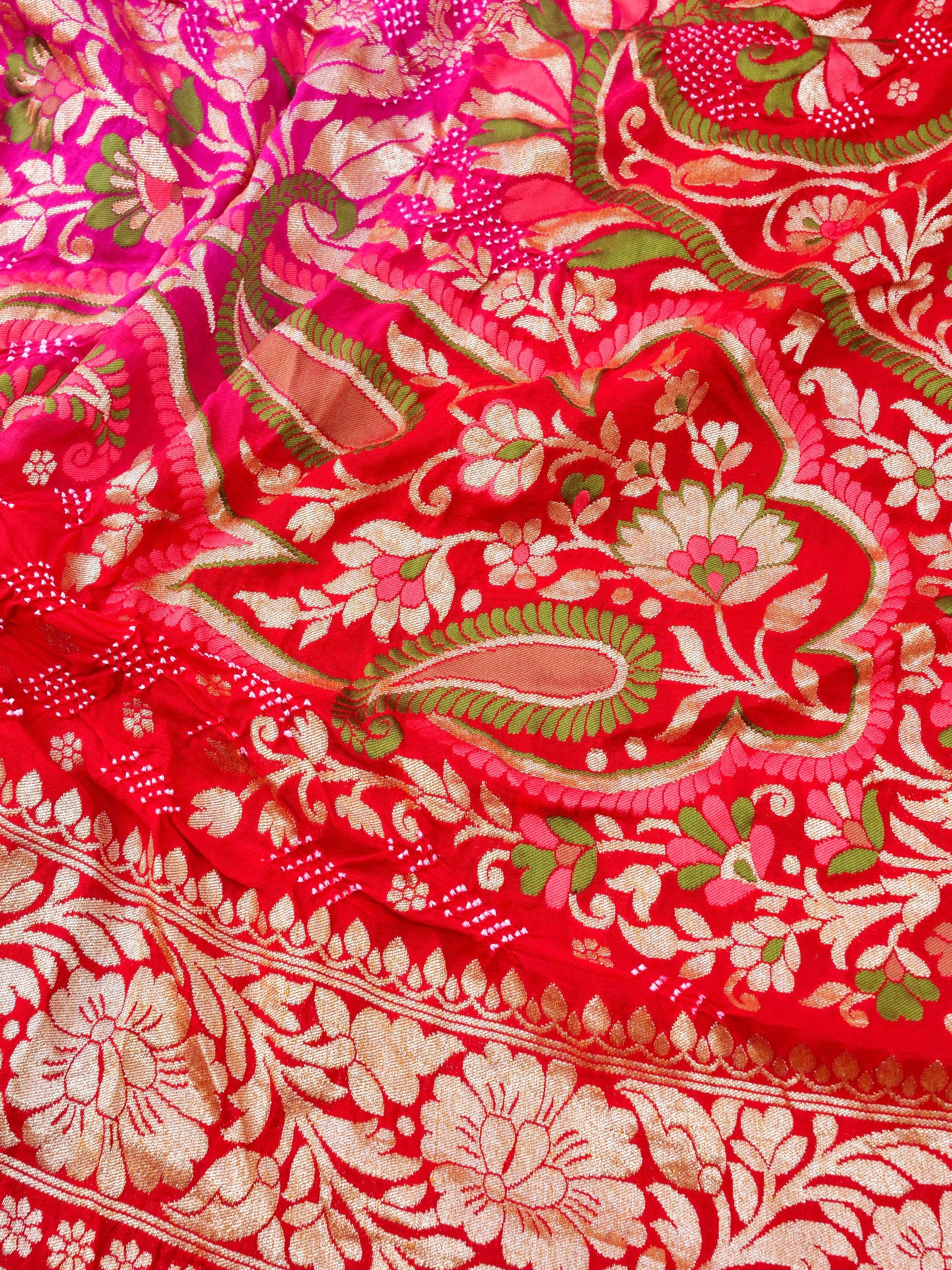 Georgette Banarasi Bandhani Dupatta