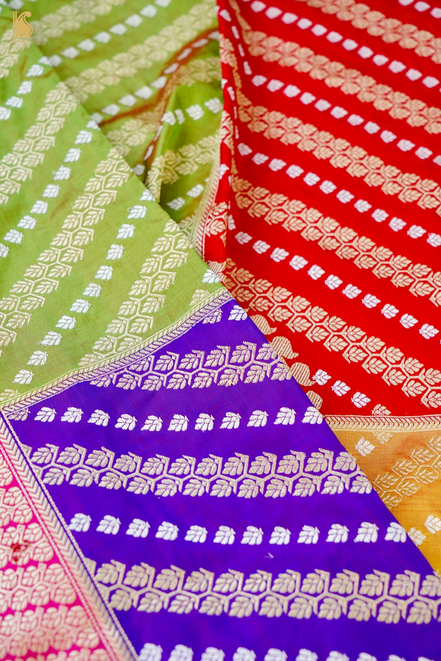 Handloom Banarasi Chauki Rangkat Pink Silk Saree