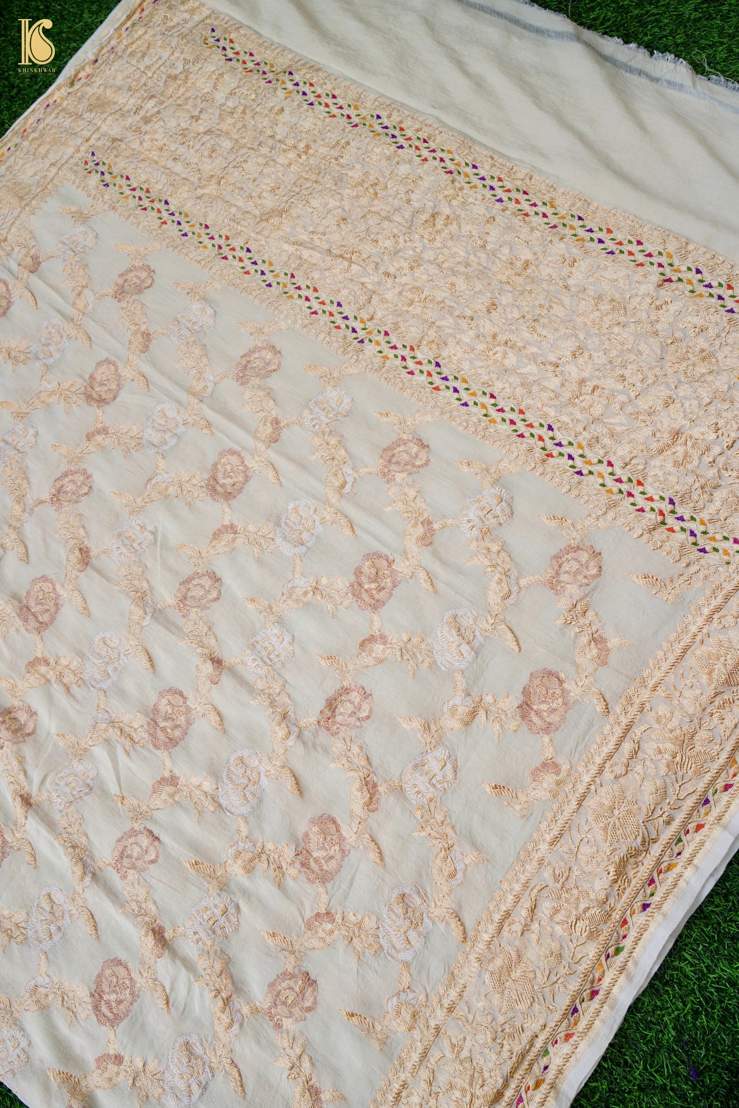 Handloom Moonga Silk Banarasi Kadwa Dupatta