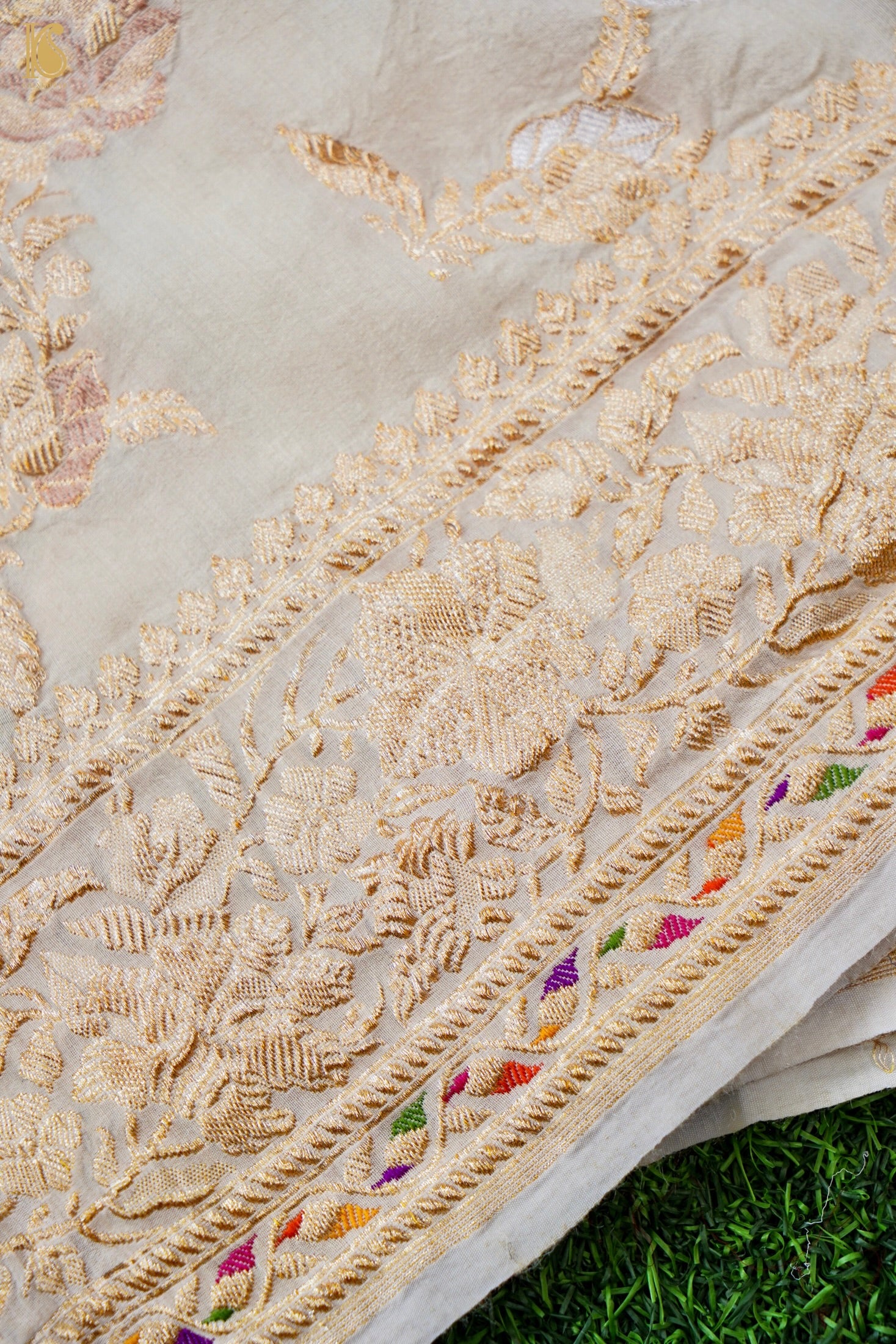 Handloom Moonga Silk Banarasi Kadwa Dupatta