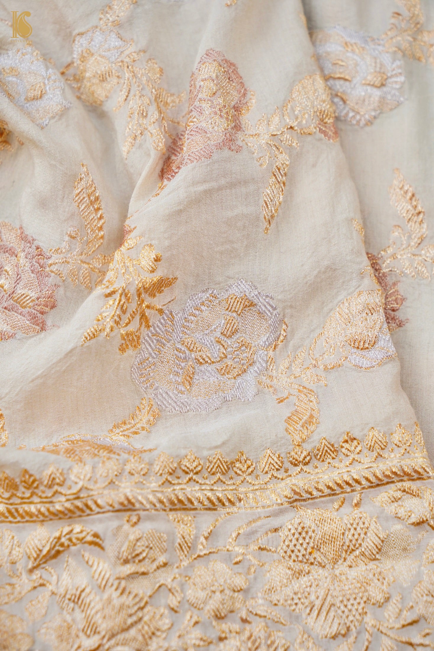 Handloom Moonga Silk Banarasi Kadwa Dupatta