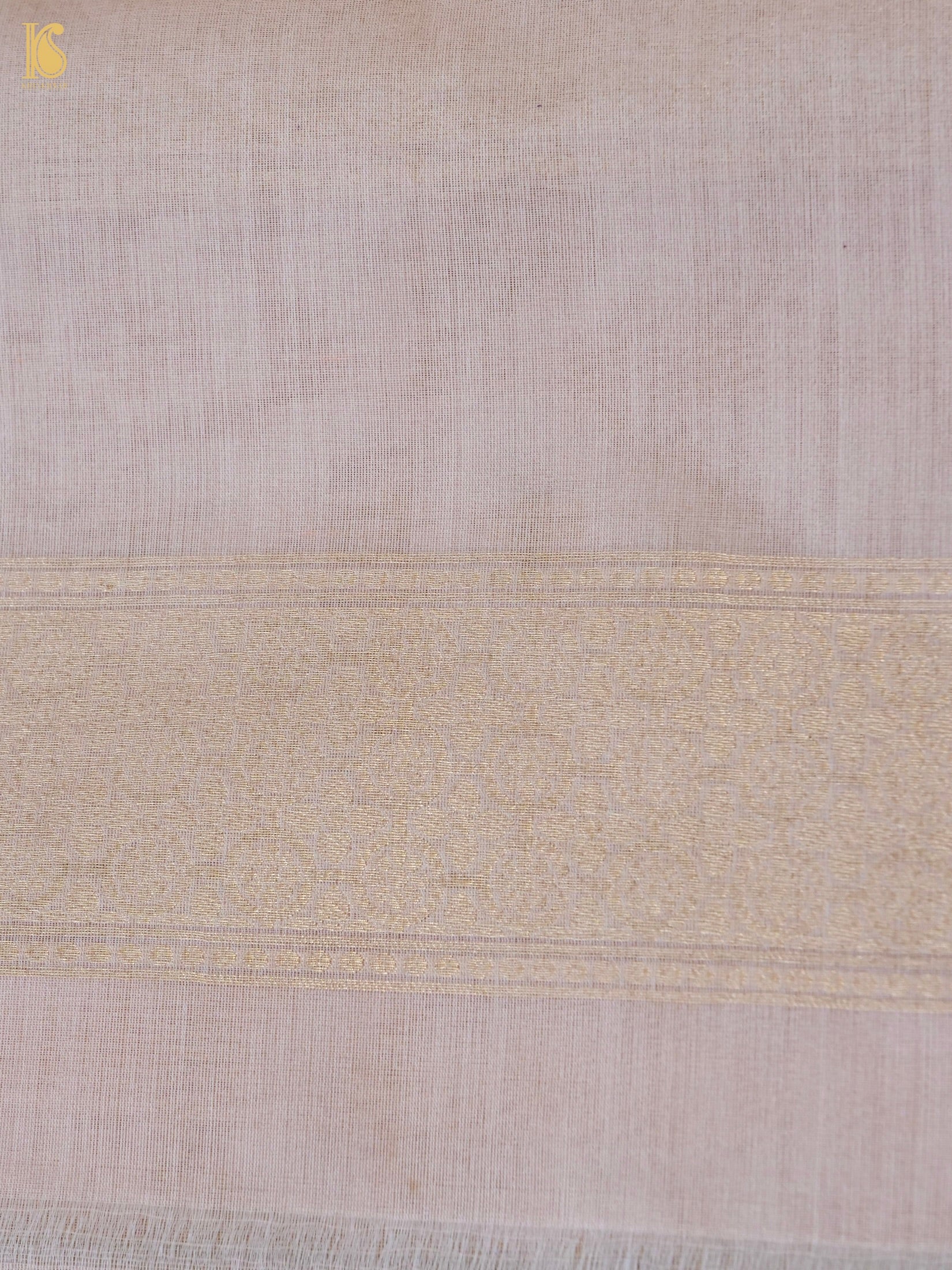 Handloom Kora Banarasi Ektara Saree