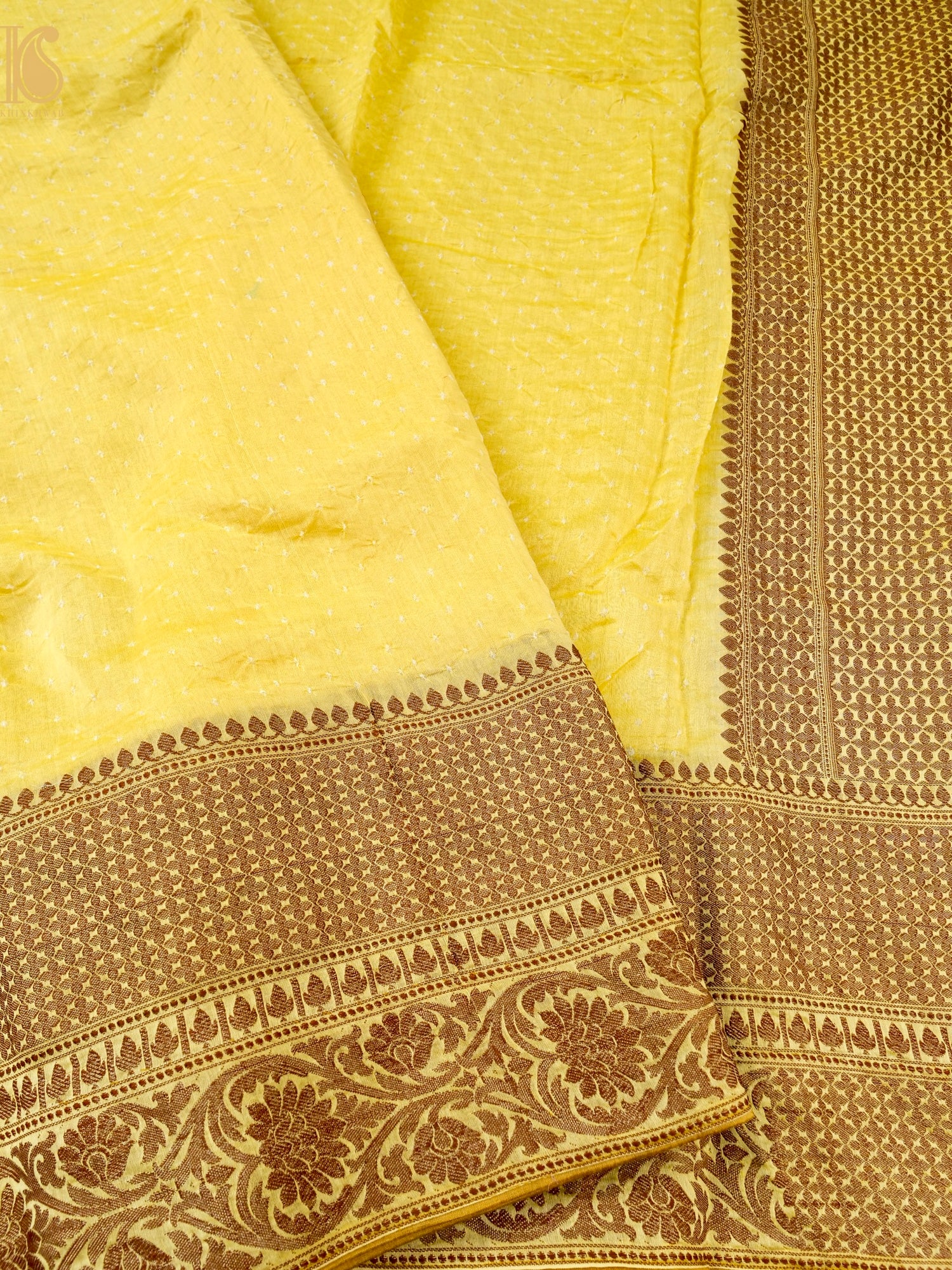 Pure Cotton Bandhani Banarasi Saree