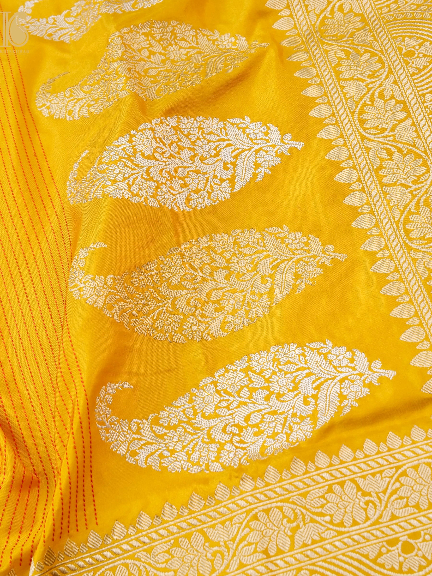 Handloom Banarasi Pure Katan Silk Kadwa Saree