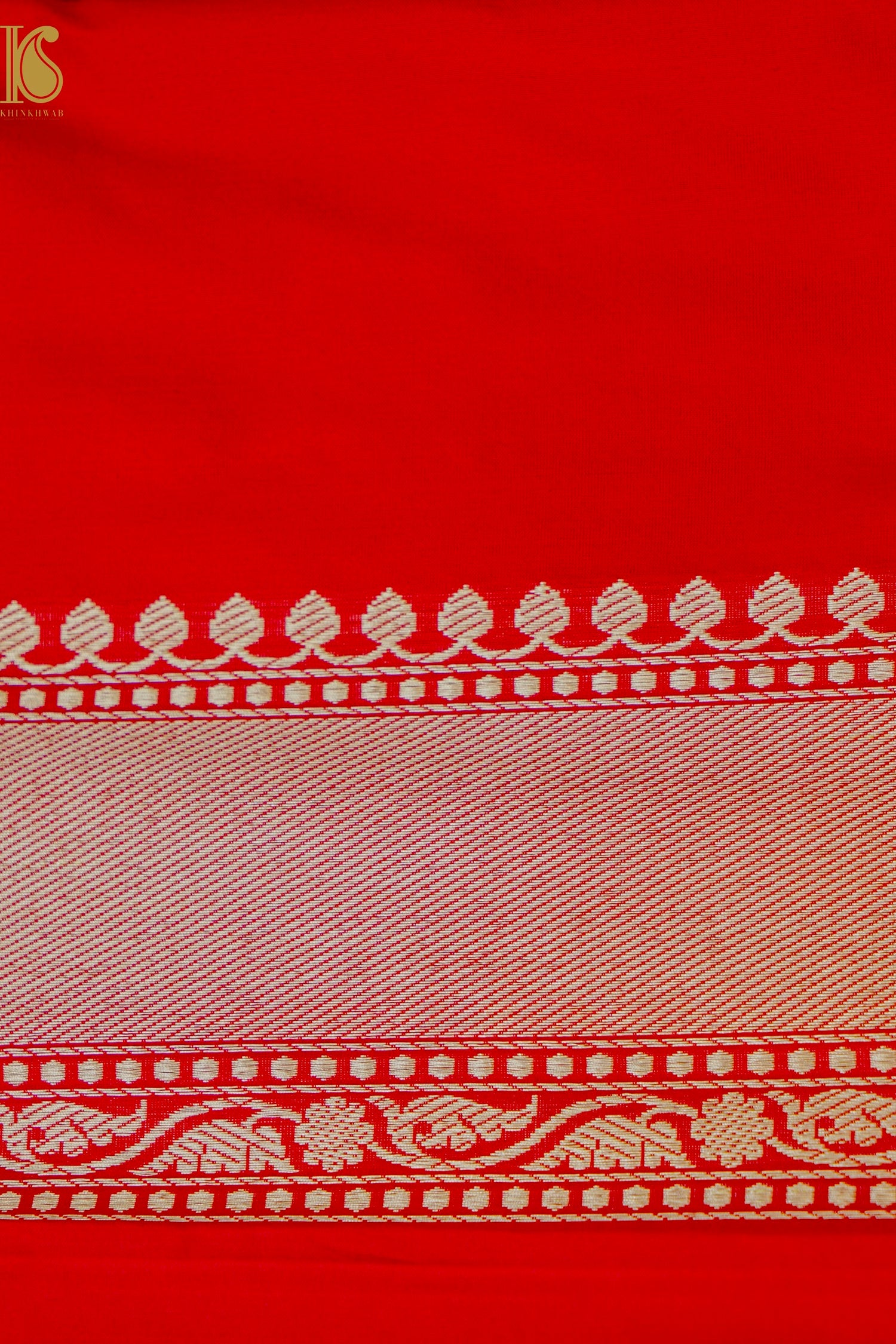 Handloom Banarasi Silk Meena Brocade Saree with Kadwa Border
