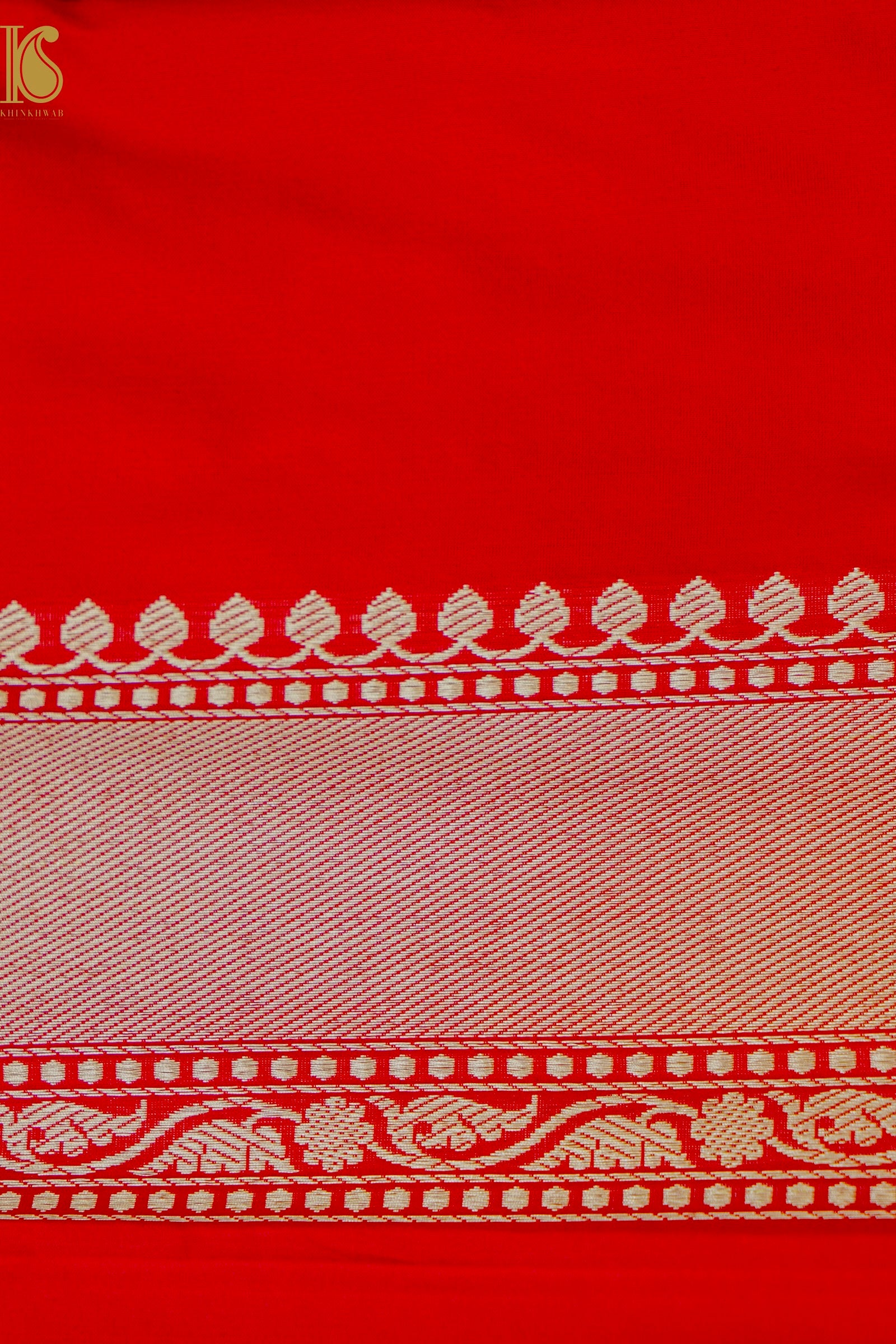 Handloom Banarasi Silk Meena Brocade Saree with Kadwa Border