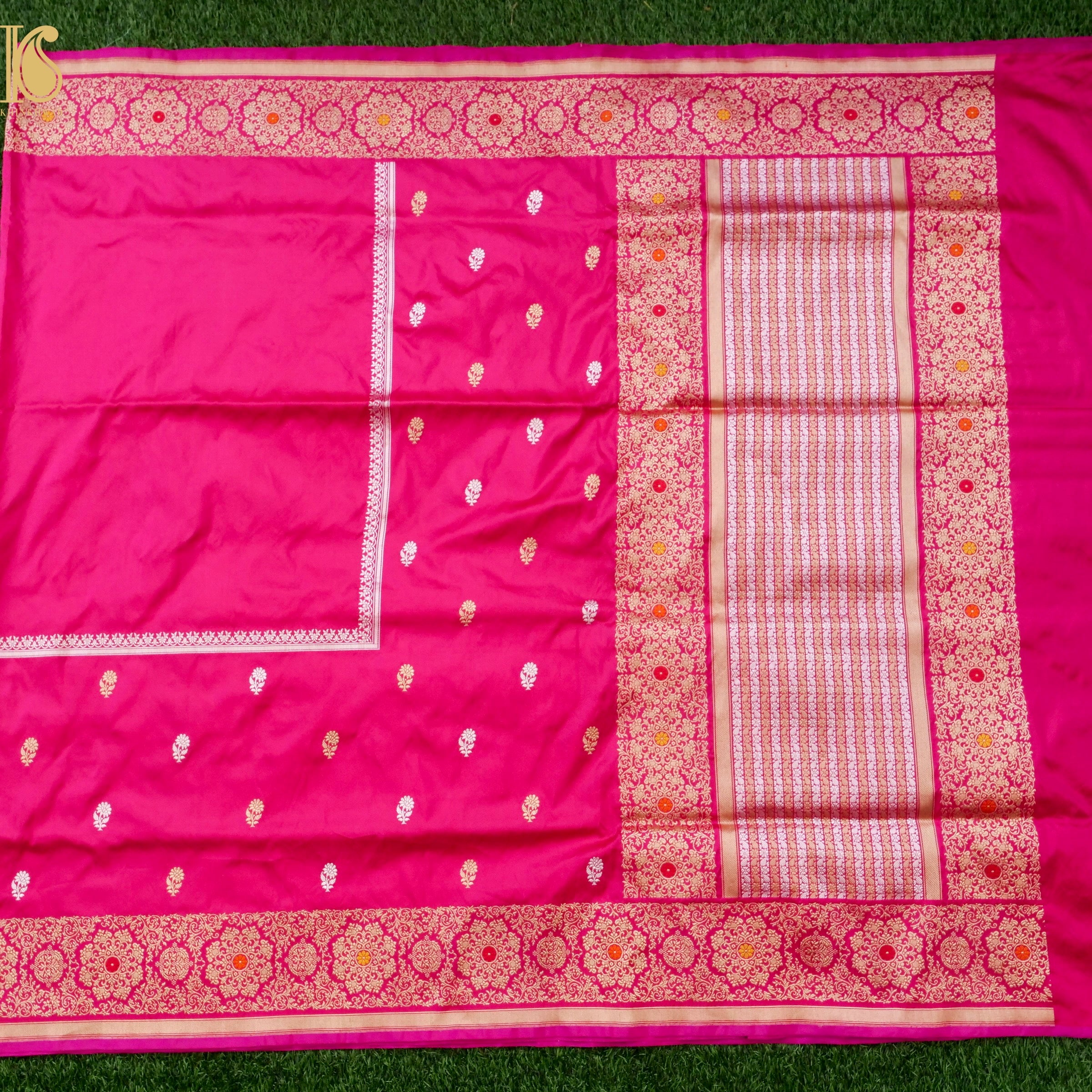 Handloom Banarasi Pure Katan Silk Kadwa Saree