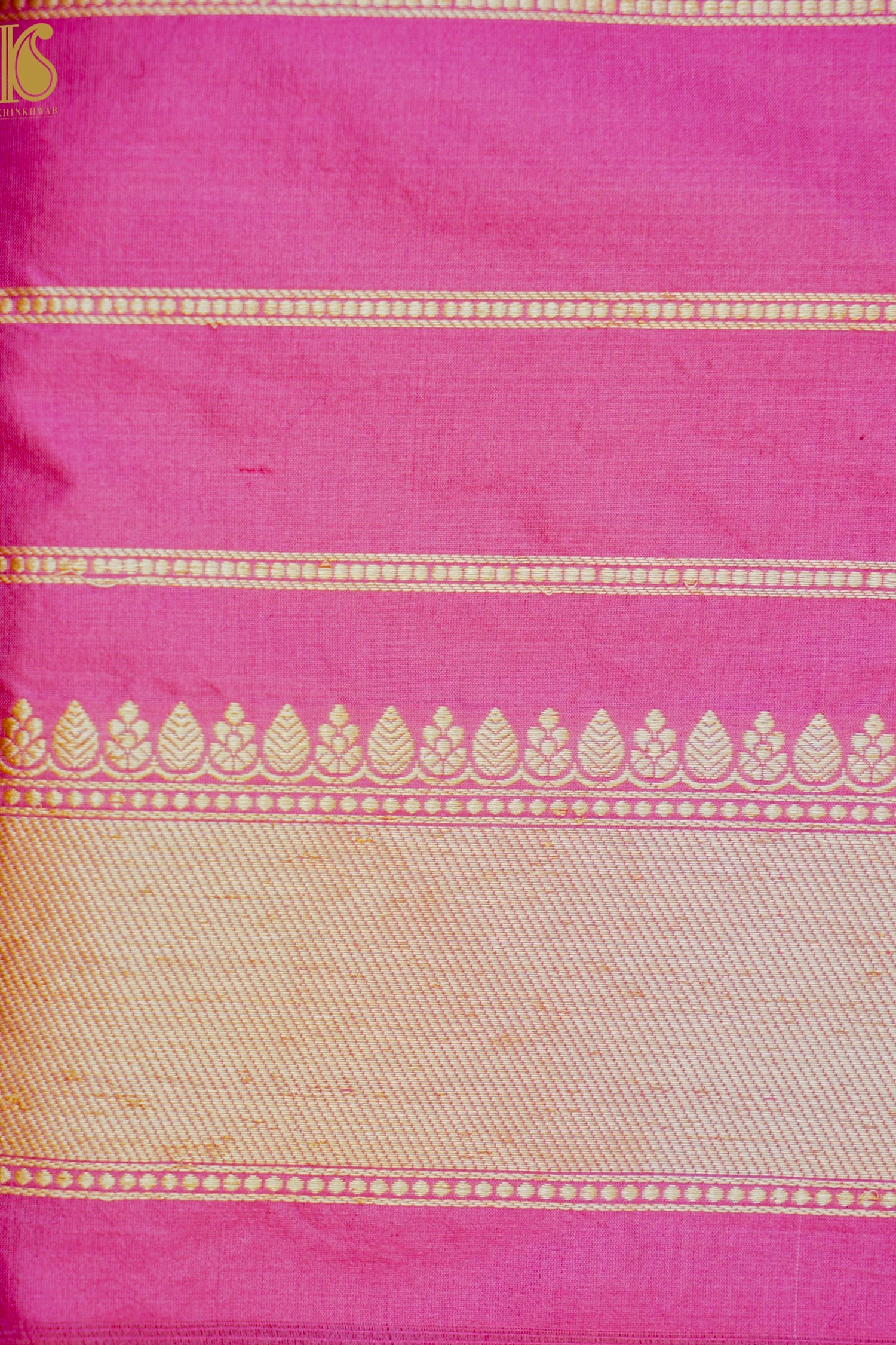 Banarasi Handloom Pure Katan Silk Kadwa Saree with Tilfi Border