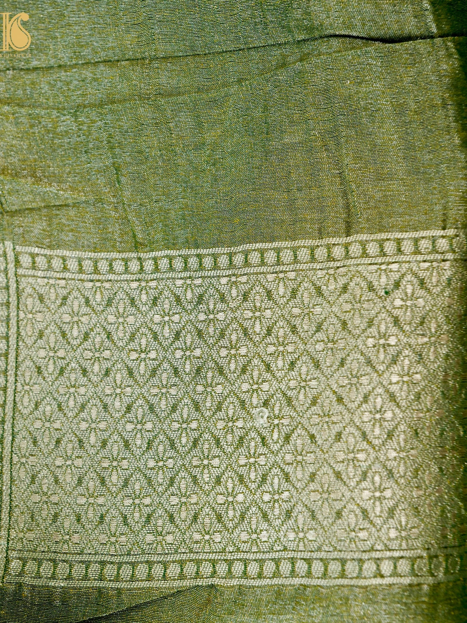 Handloom Tissue Silk Banarasi Jaal Saree