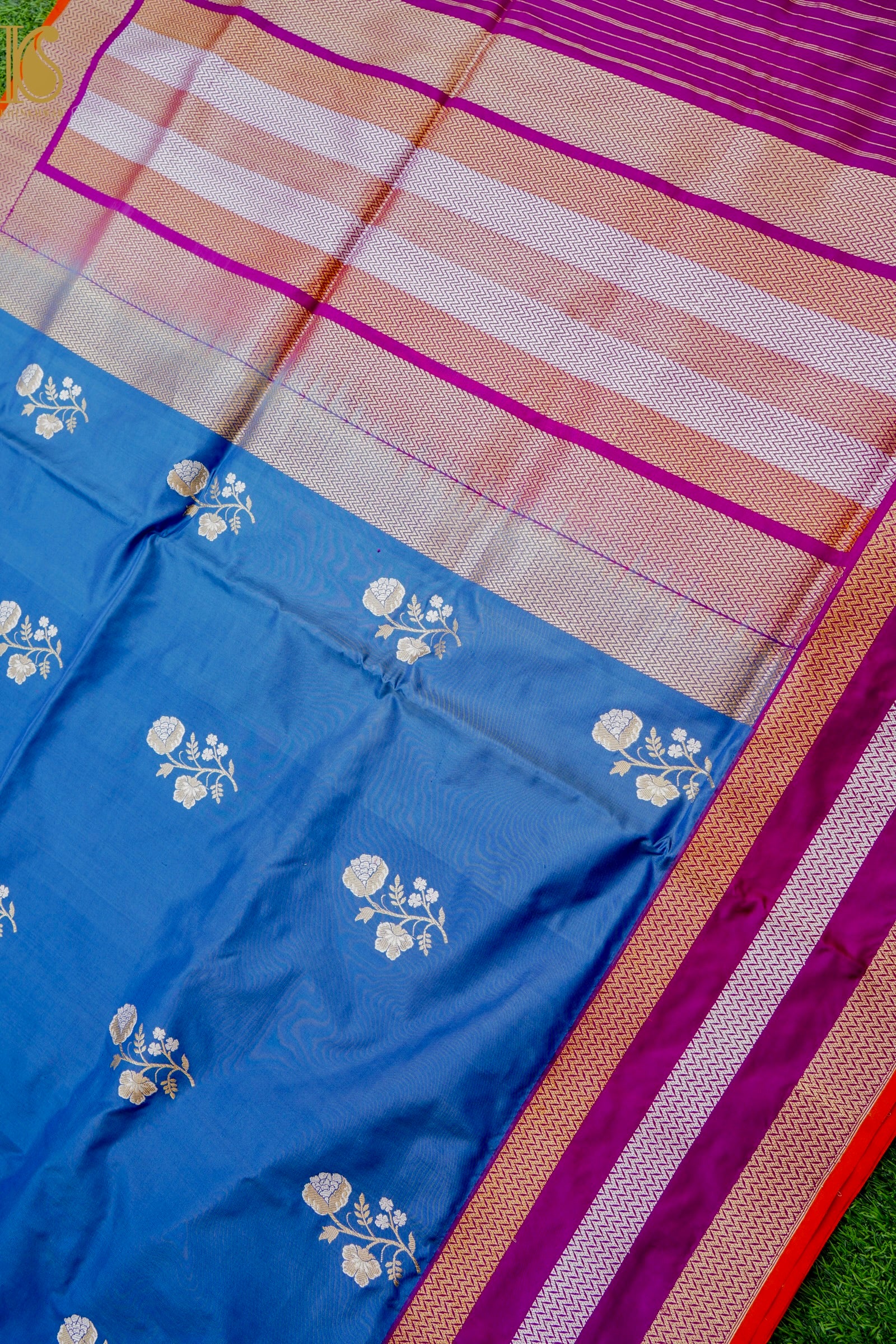 Banarasi Handloom Pure Katan Silk Kadwa Saree with Tilfi Border