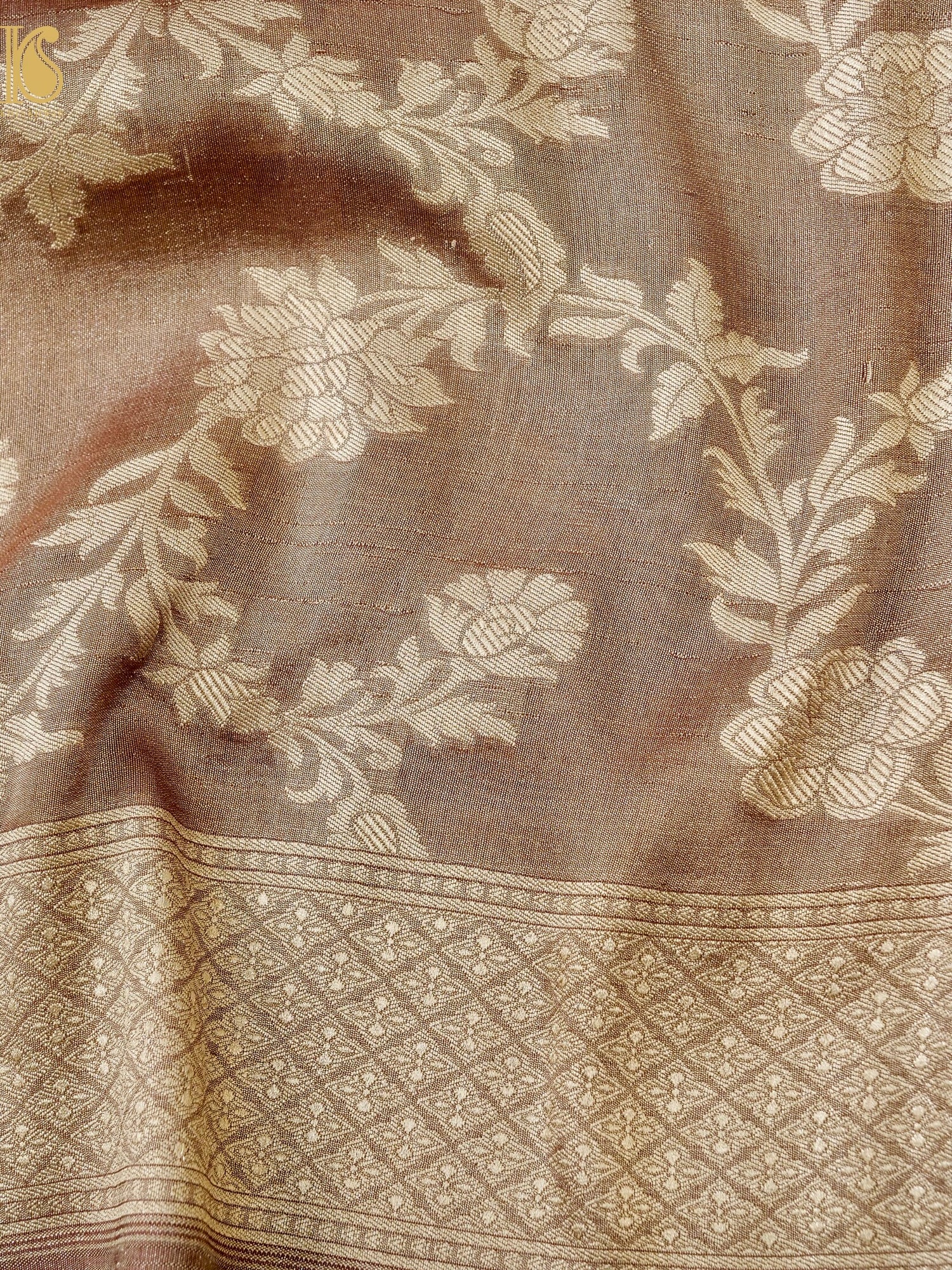 Rekha - Handloom Tissue Silk Banarasi Jaal Saree