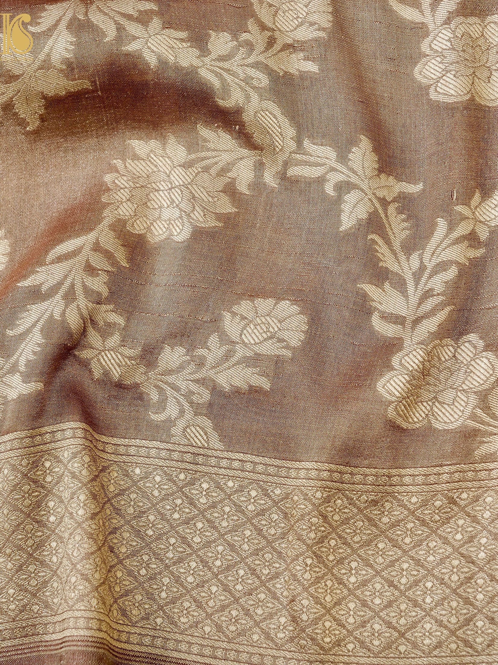 Rekha - Handloom Tissue Silk Banarasi Jaal Saree
