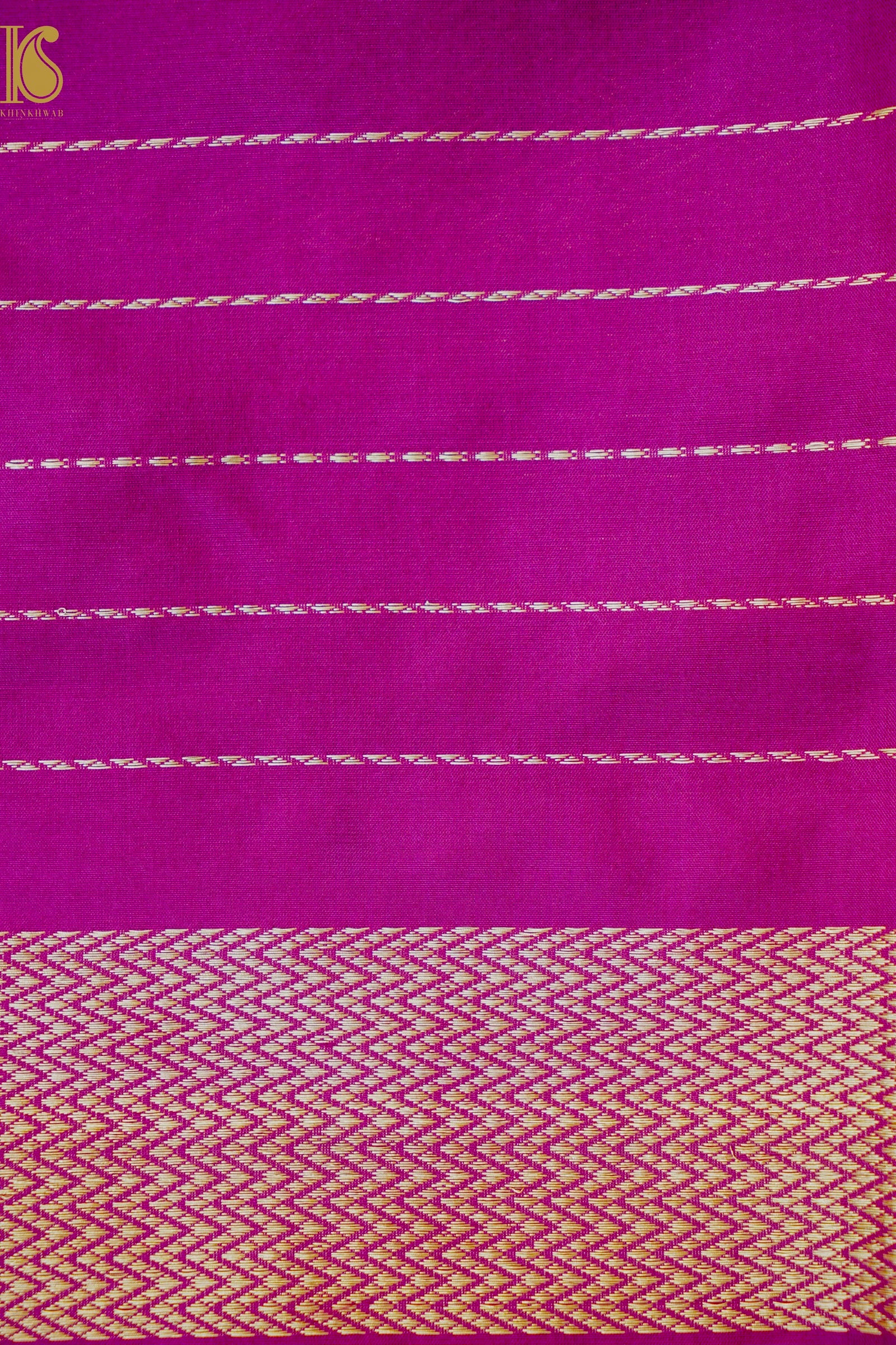 Banarasi Handloom Pure Katan Silk Kadwa Saree with Tilfi Border