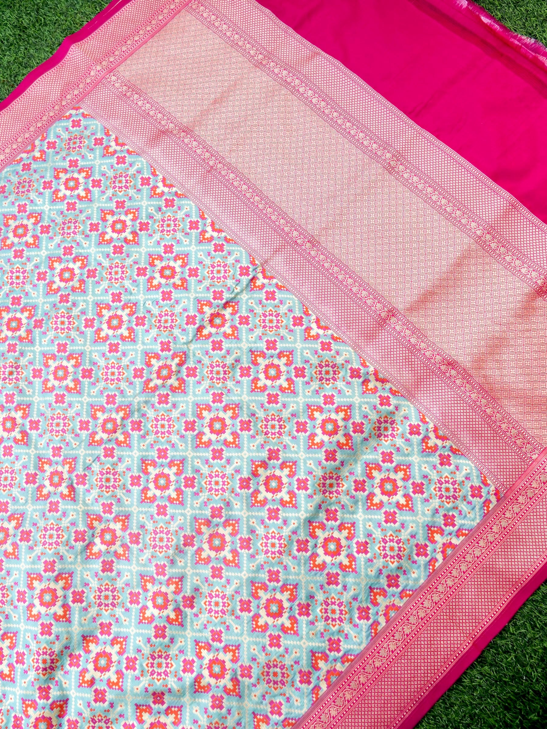 Handloom Banarasi Katan Silk Patola Dupatta - Khinkhwab