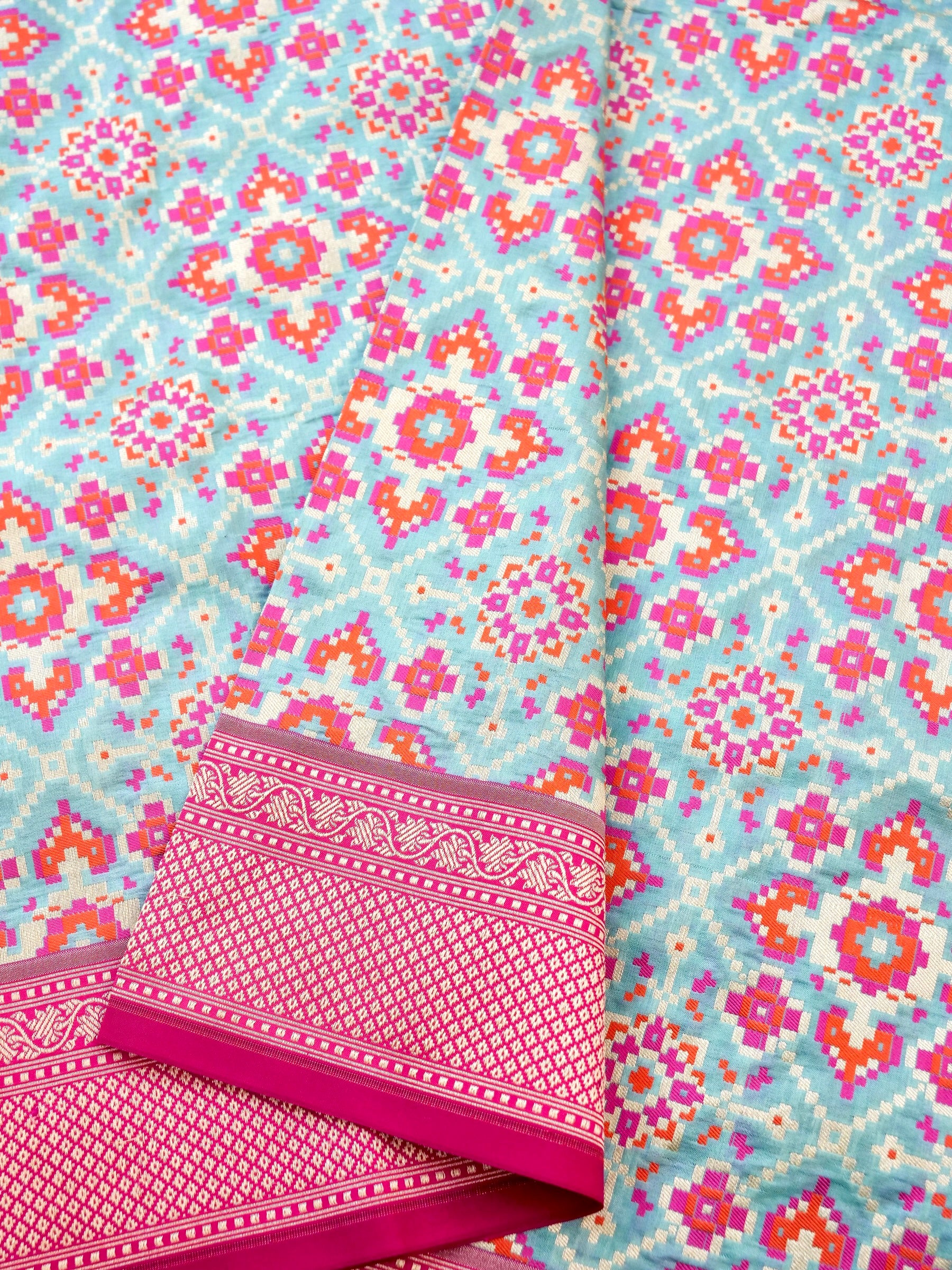 Handloom Banarasi Katan Silk Patola Dupatta - Khinkhwab