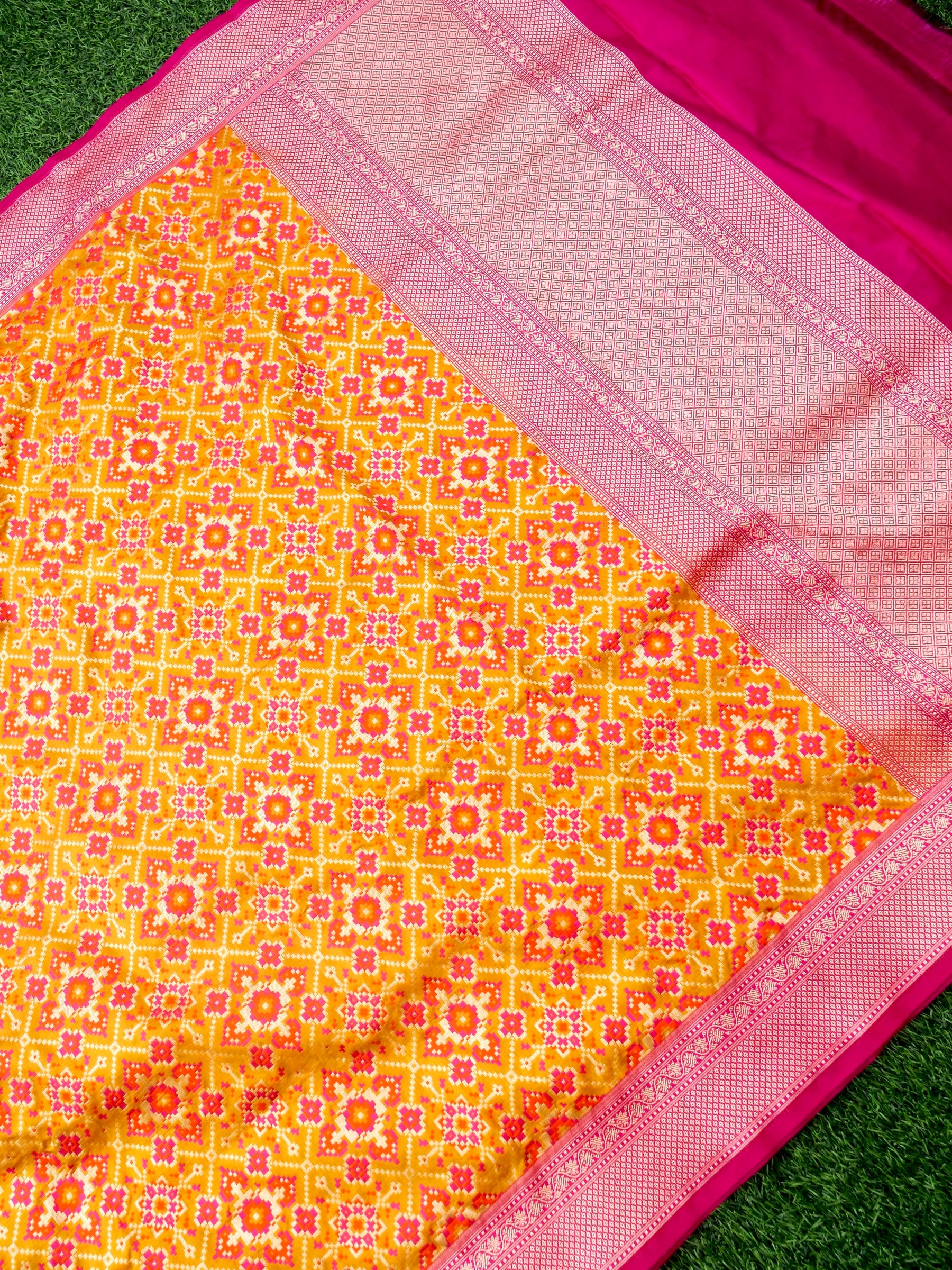 Handloom Banarasi Katan Silk Patola Dupatta - Khinkhwab