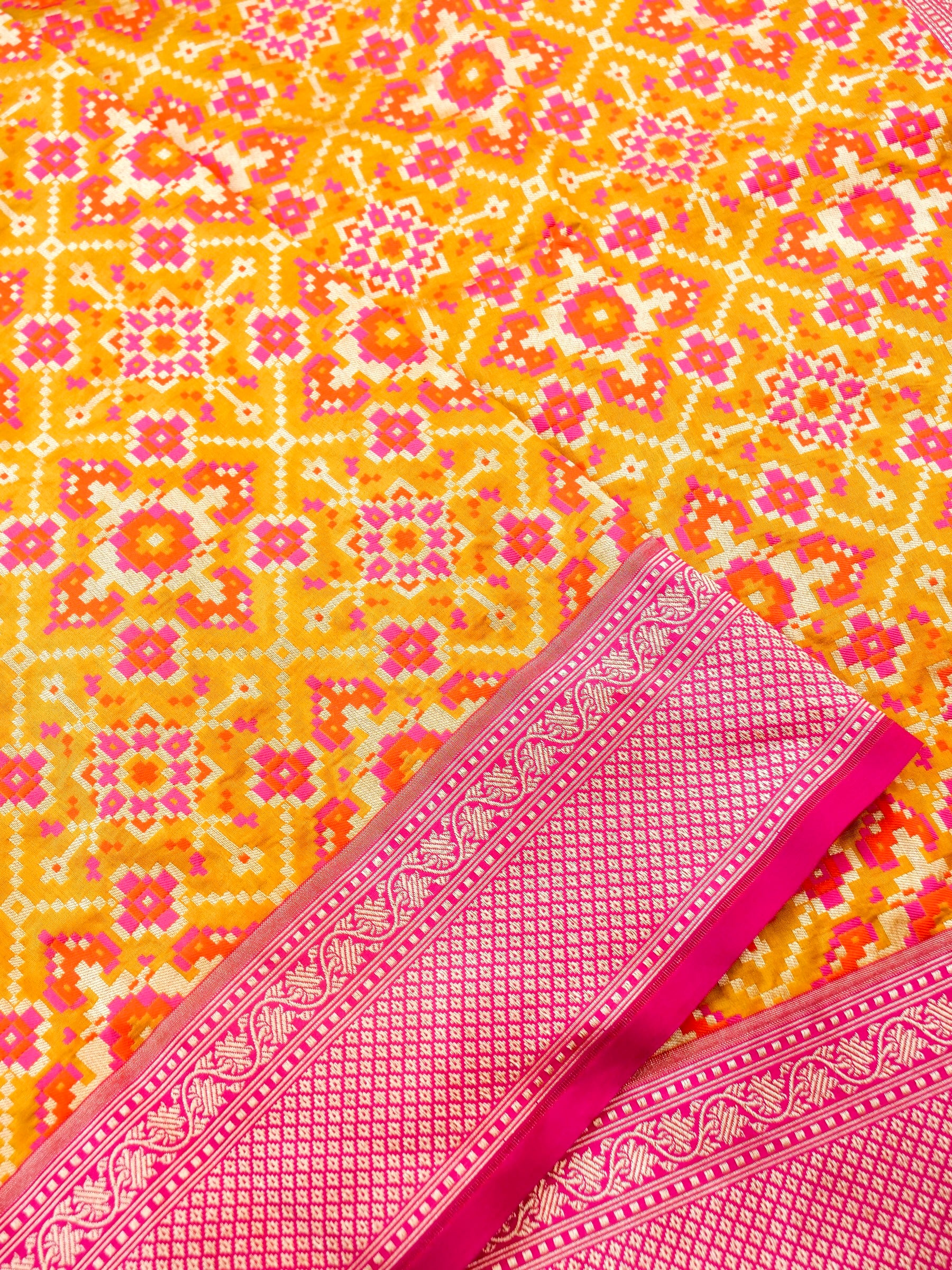 Handloom Banarasi Katan Silk Patola Dupatta - Khinkhwab