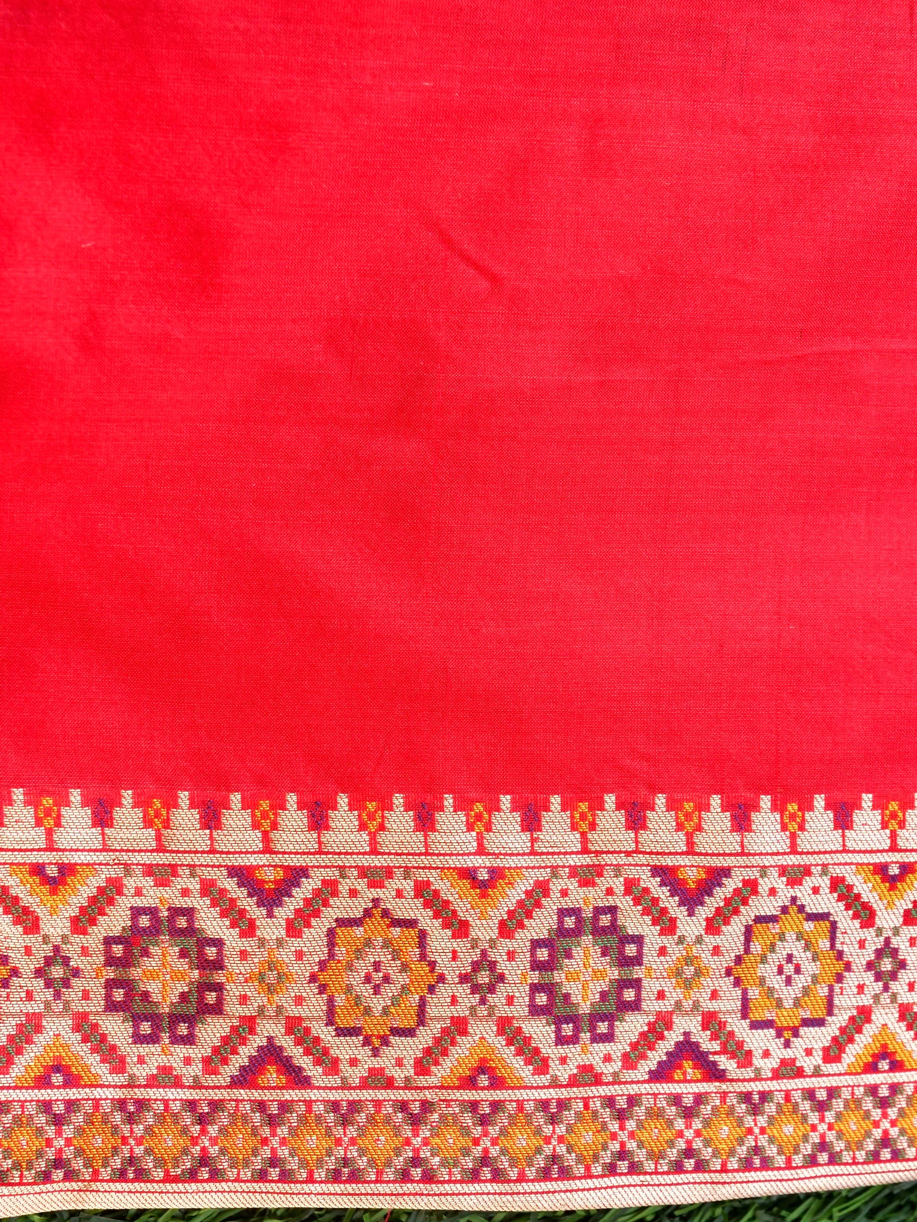 Handwoven Banarasi Katan Silk Patola Saree - Khinkhwab