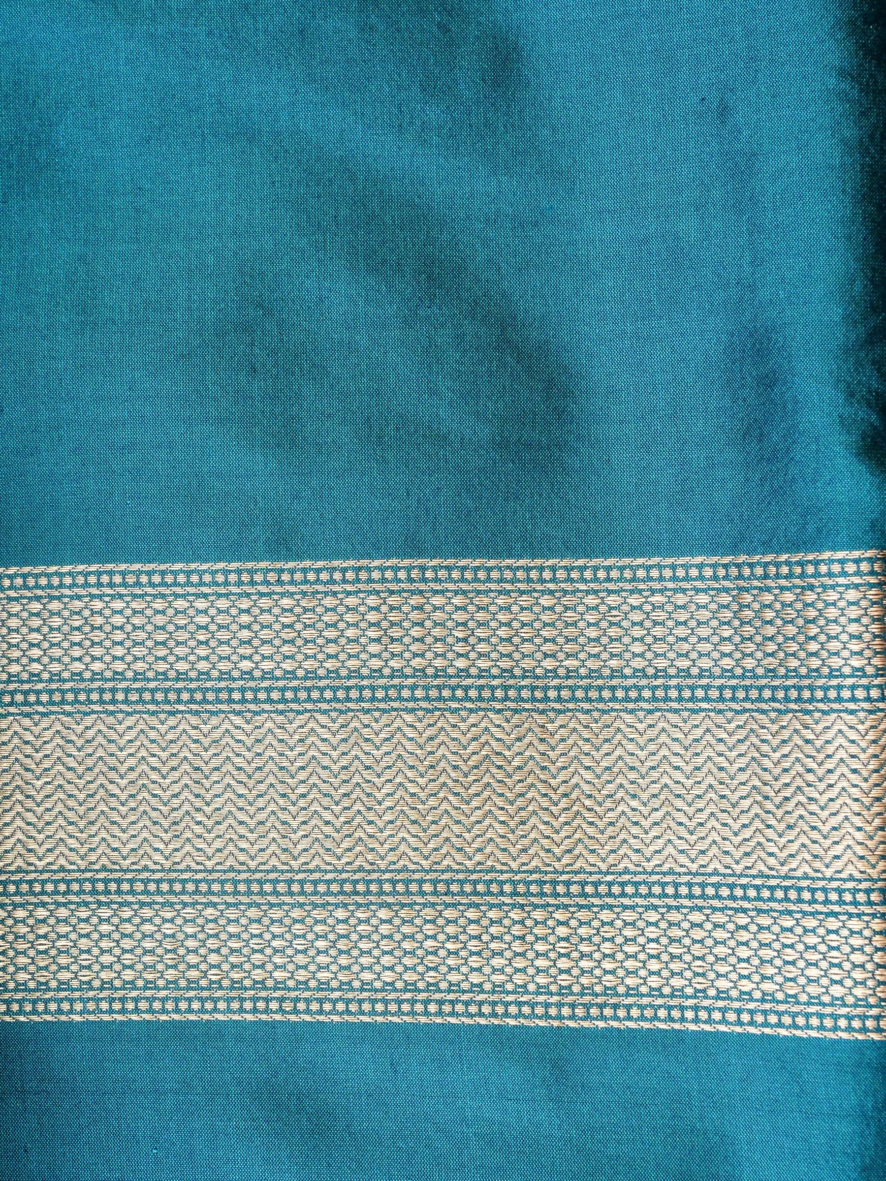 Handloom Banarasi Katan Silk Zari Tanchoi Saree - Khinkhwab
