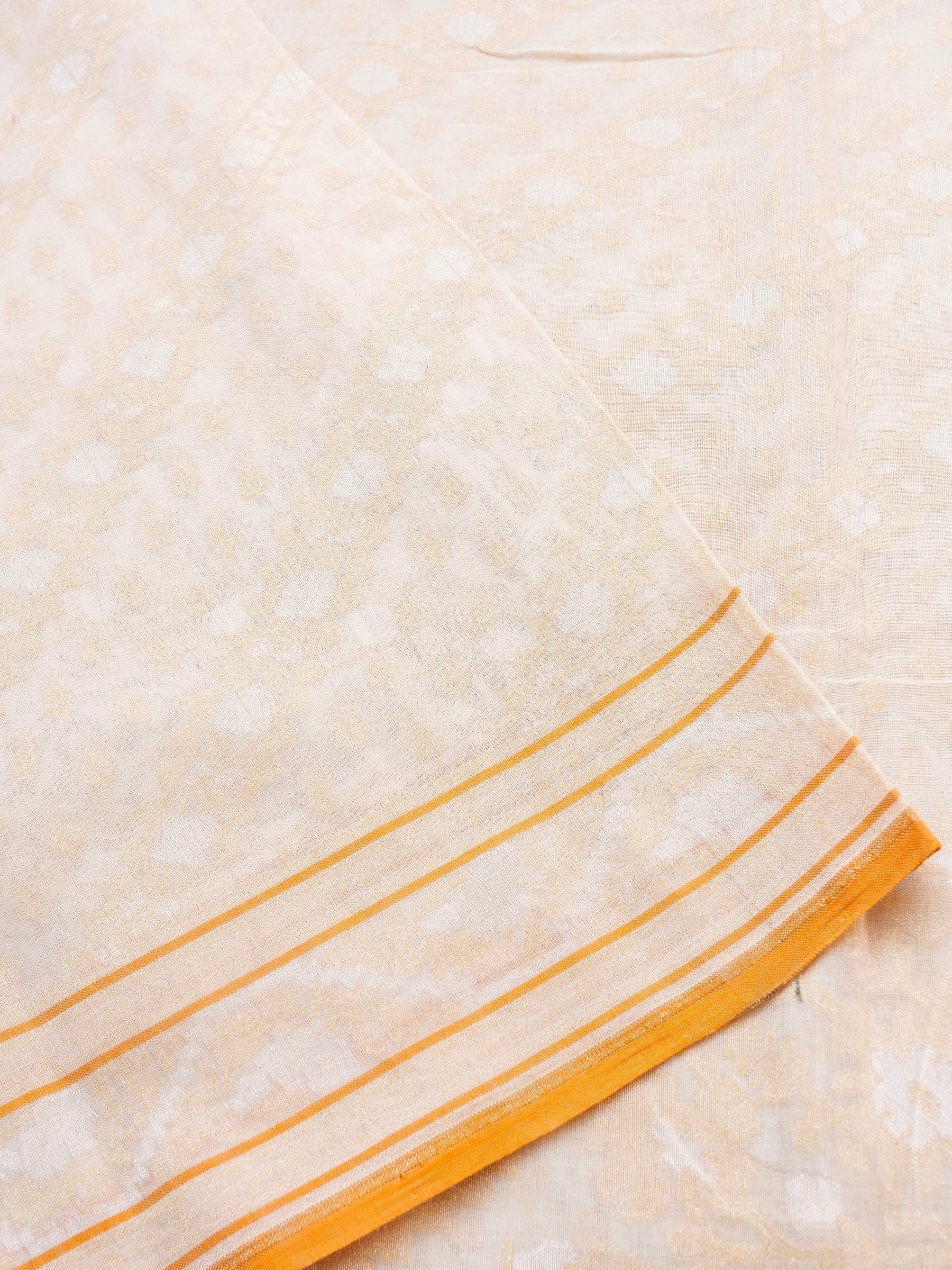 Banarasi Cotton Handloom Jamdani Ektara Saree - Khinkhwab