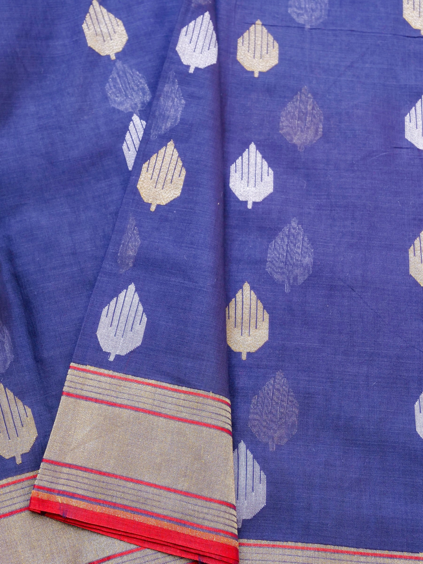 Banarasi Cotton Handloom Kadwa Ektara Saree - Khinkhwab