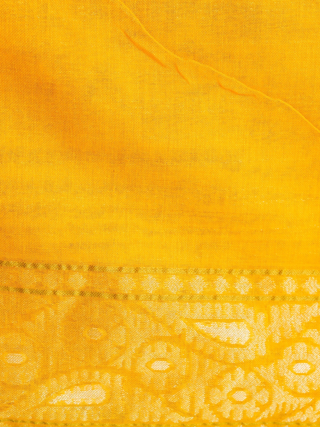 Banarasi Cotton Handloom Jamdani Ektara Saree - Khinkhwab