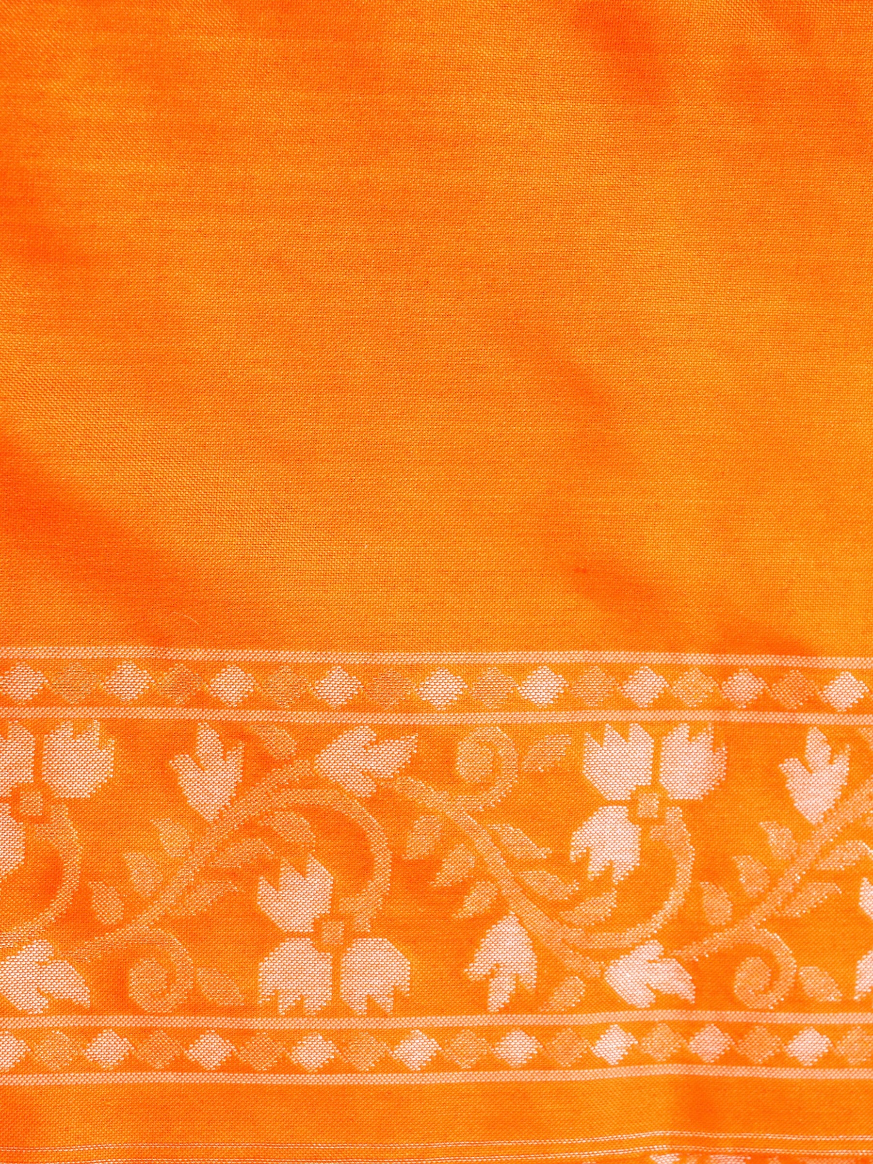 Banarasi Cotton Handloom Jamdani Ektara Saree - Khinkhwab
