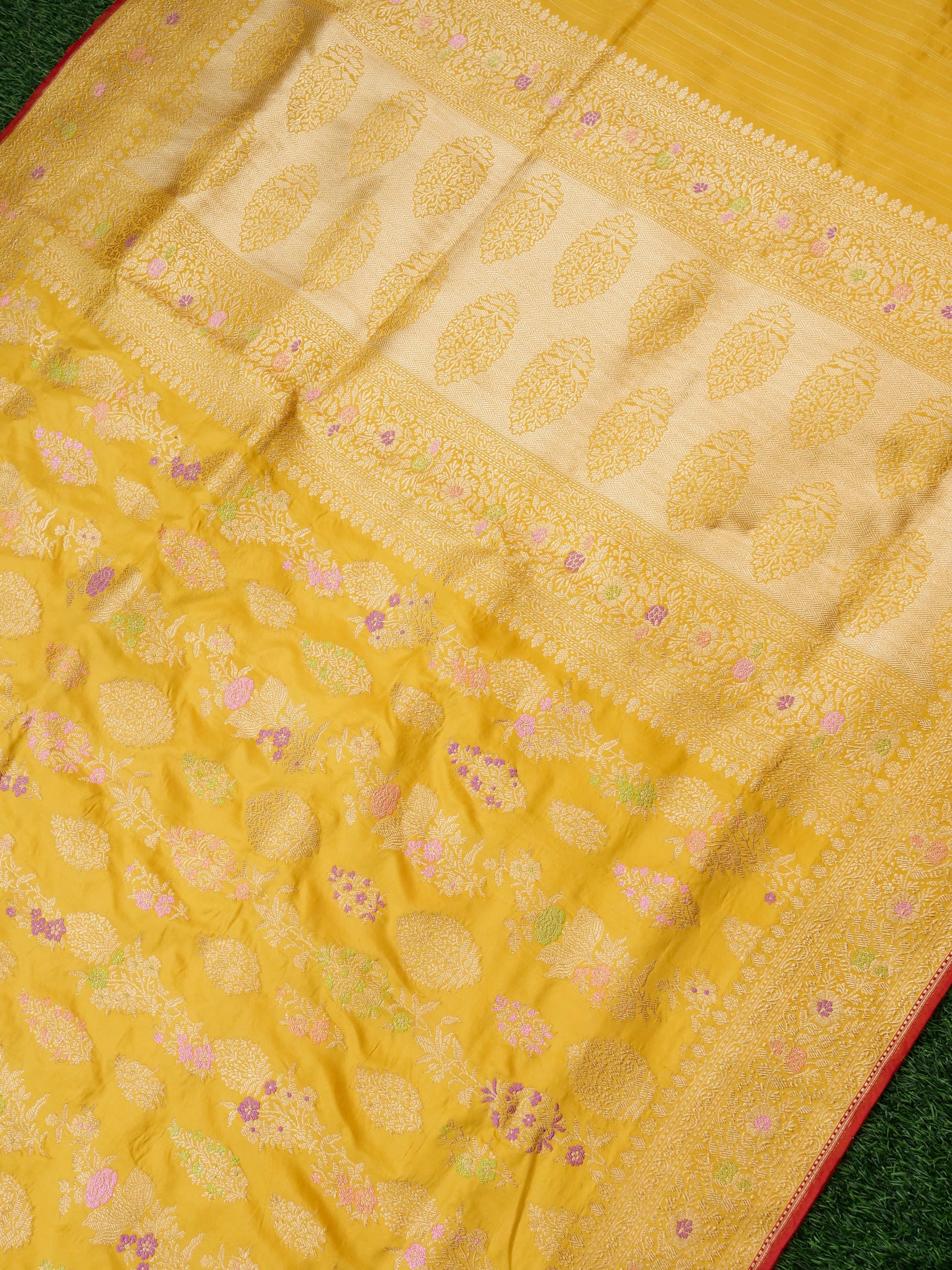 Handloom Banarasi Pure Katan Silk Kadwa Saree - Khinkhwab