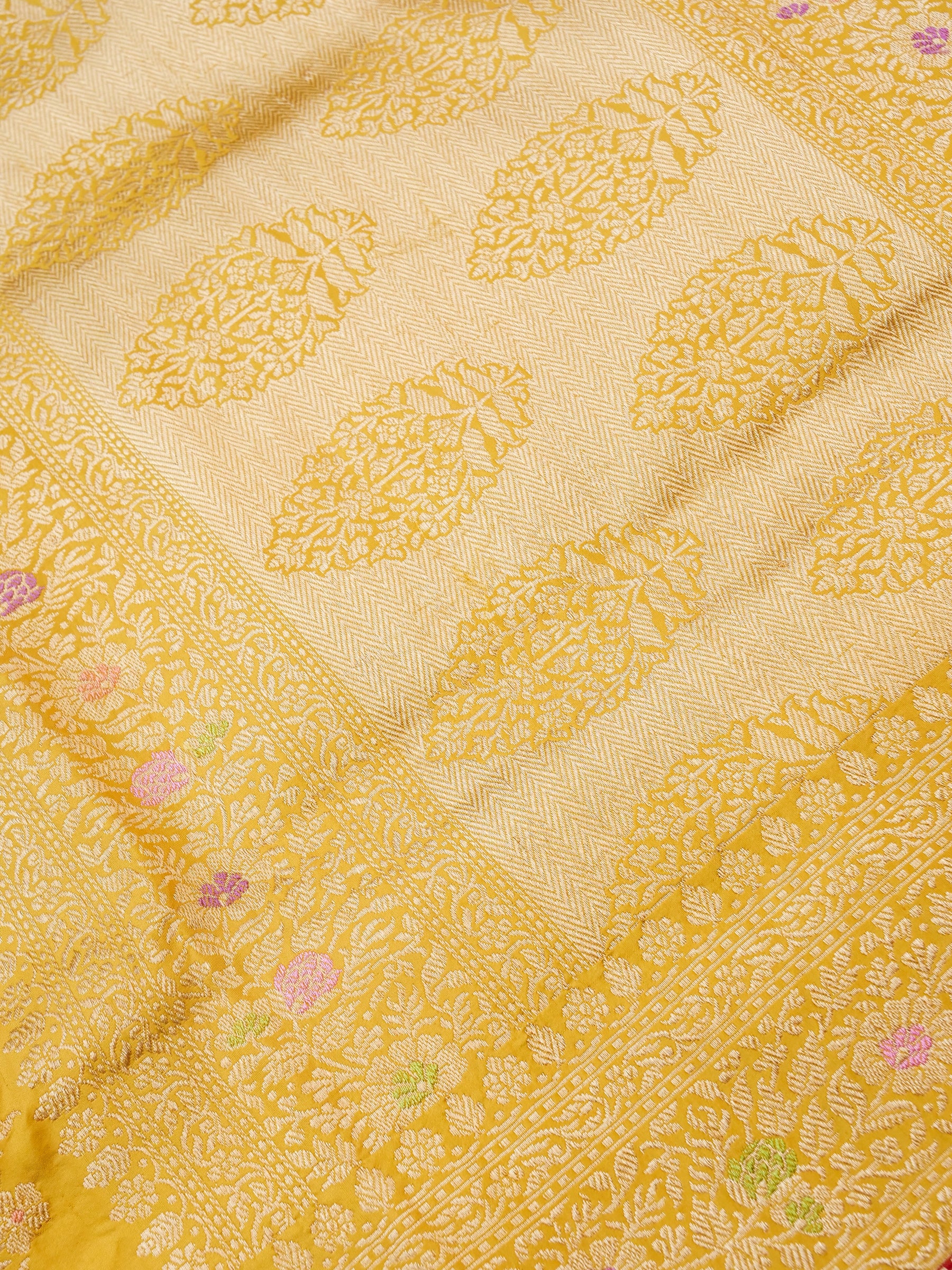 Handloom Banarasi Pure Katan Silk Kadwa Saree - Khinkhwab