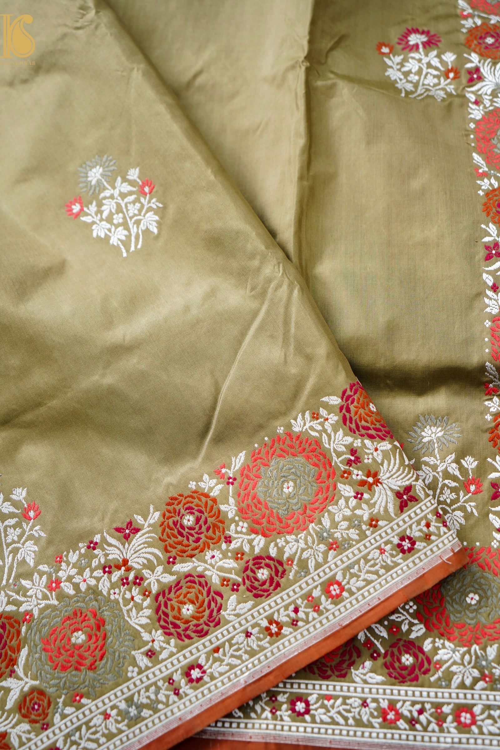 Handloom Banarasi Pure Katan Silk Kadwa Saree